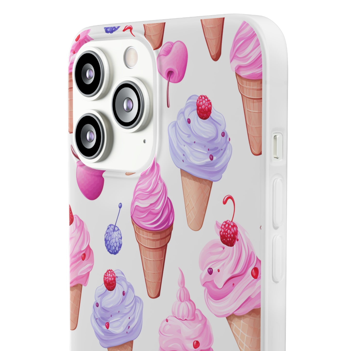 Vibrant Ice Cream Delight Flexi-Case for Phones