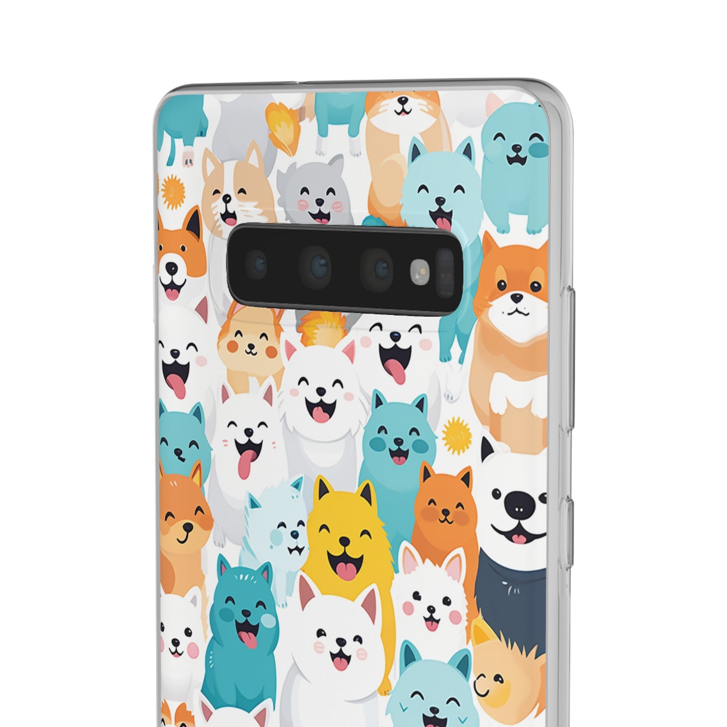 Cute Dogs Band Flexi Phone Case