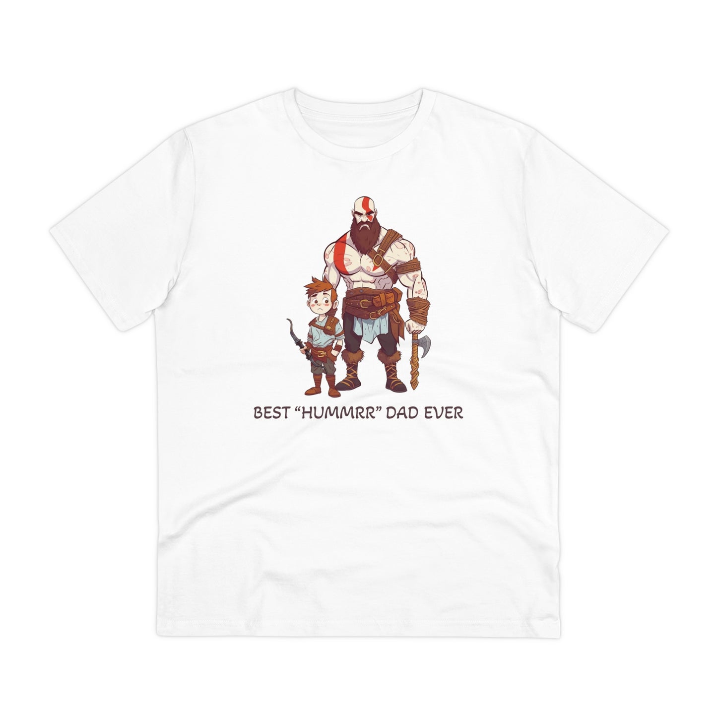 Kratos - God of War T-Shirt - BEST Hummrr Dad Ever - Celebrate Father's Day with Playful Style