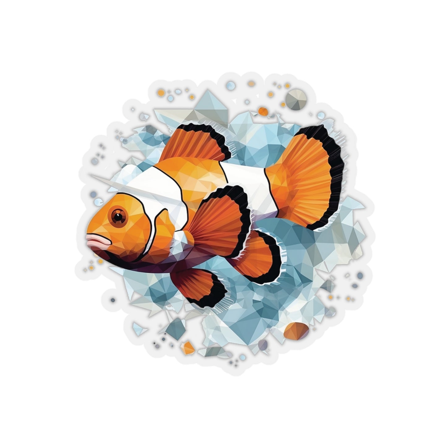 Clown Fish Sticker - Dive into Colorful Adventure