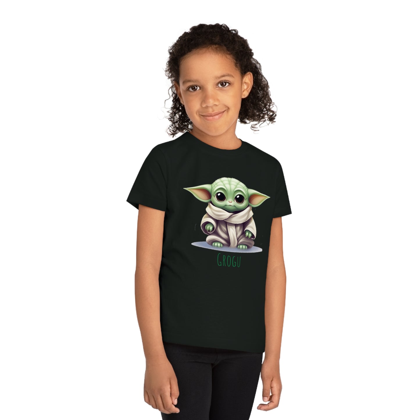 Cute Baby Yoda Eco-Friendly Kids T-Shirt - Unleash the Adorable Force