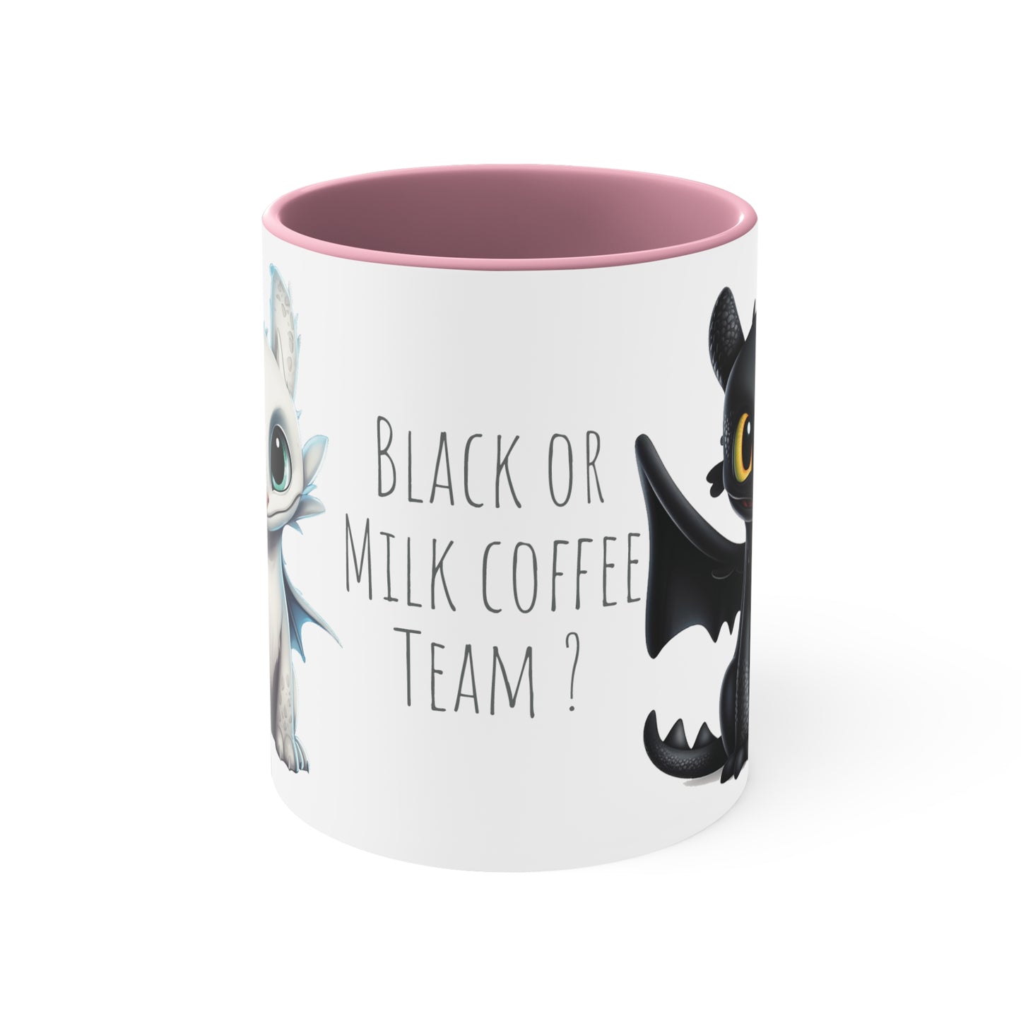 Toothless and Light Fury Mug - Choose Your Brew: Black or Milk Coffee ?