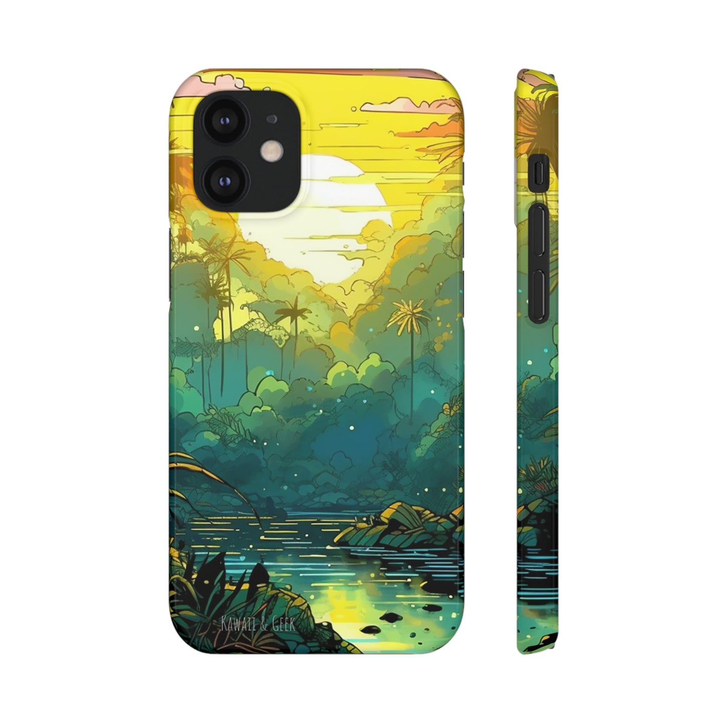 Rainforest at Sunset Phone Case - Capture the Serenity of Nature on Your Device