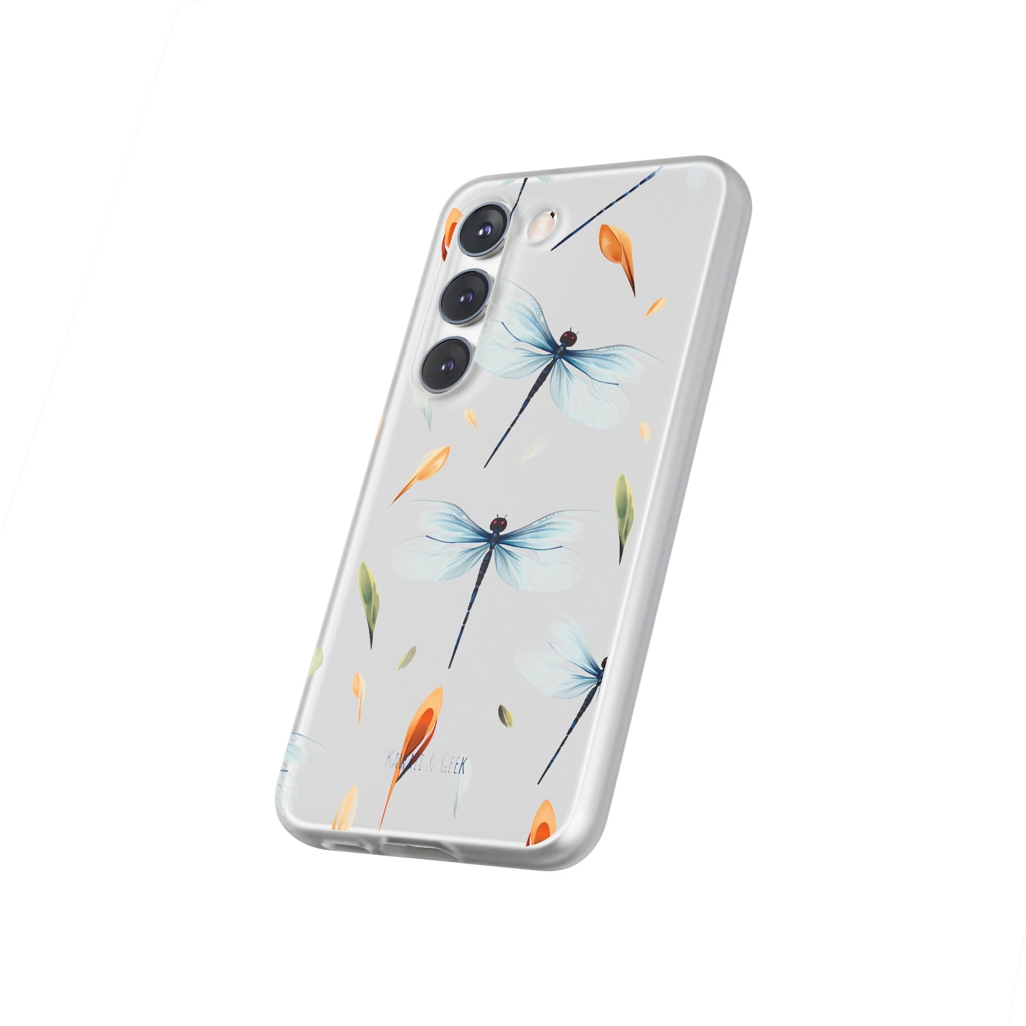 Dragonfly Dreams: Transparent Flexi Phone Case