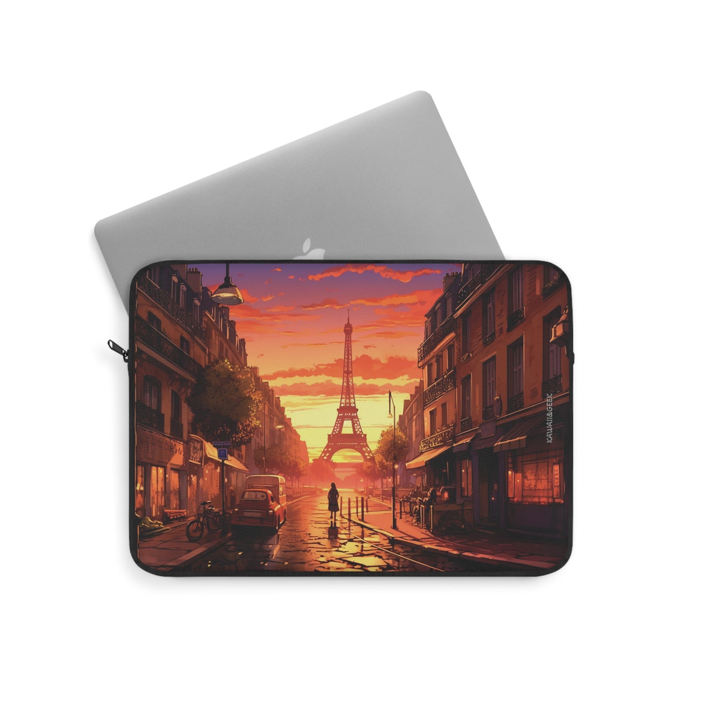 Parisian Sunset Laptop Sleeve - Embrace the Charm of Paris with Reliable Laptop Protection