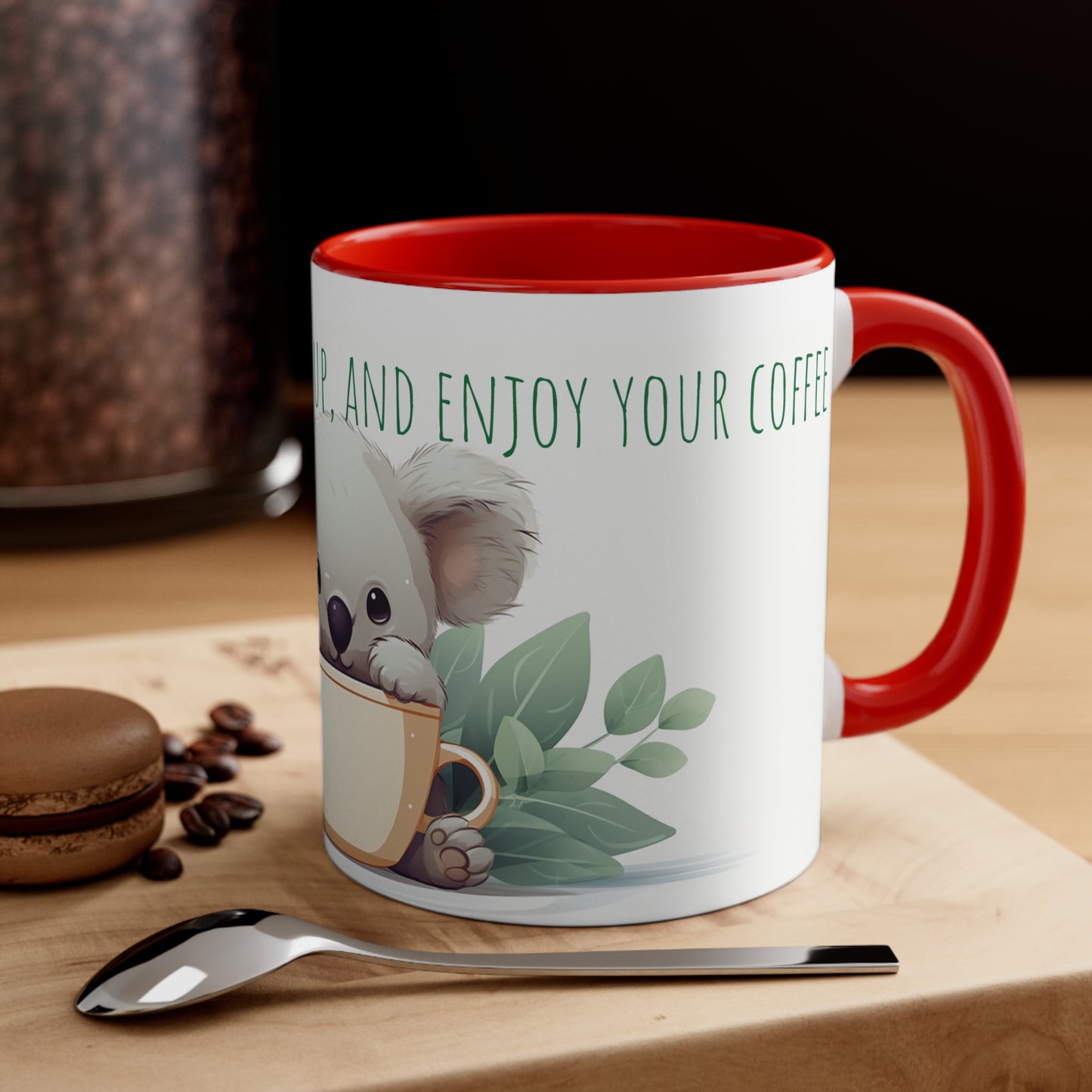 Relaxing Cute Koala Coffee Mug: Take a Break and Enjoy