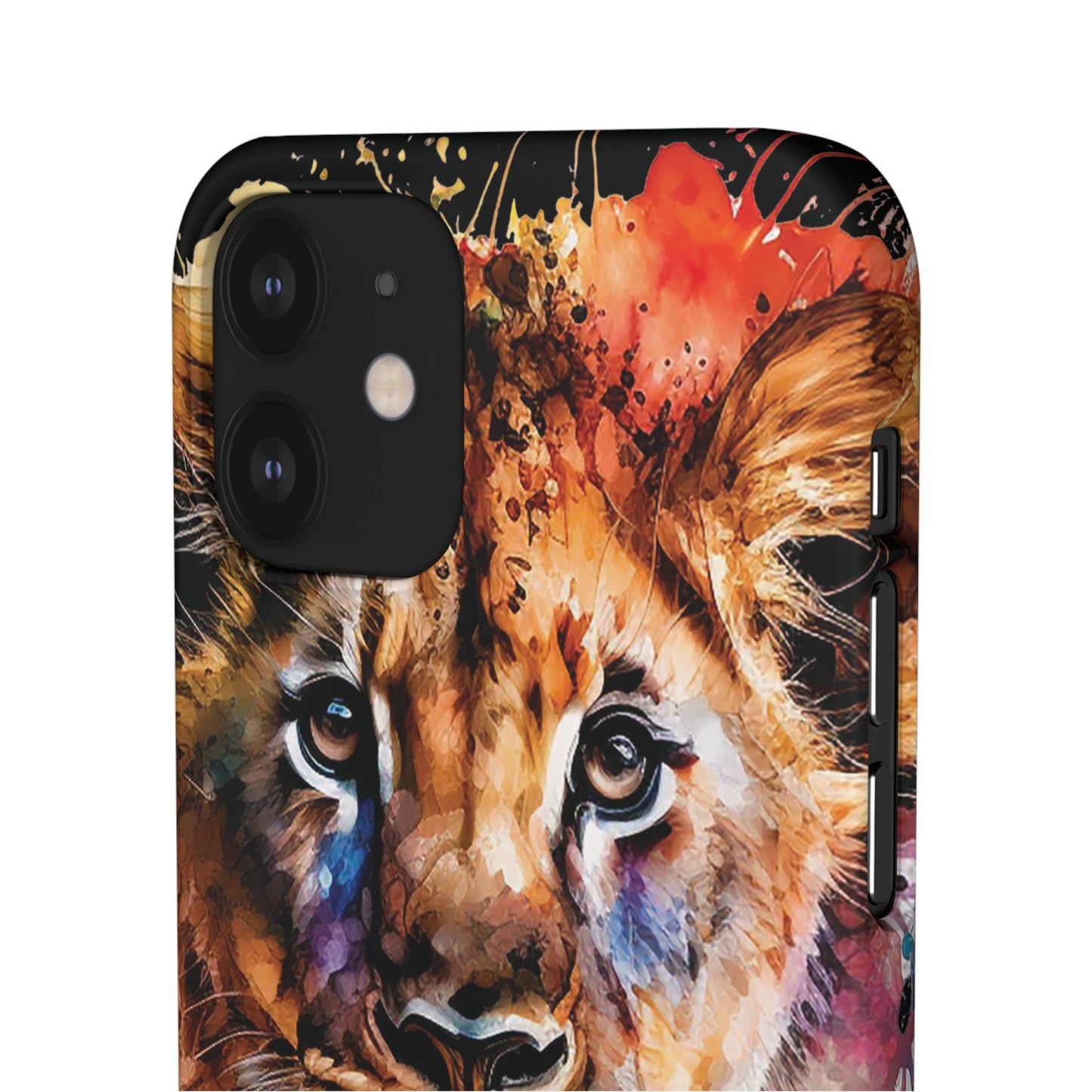 Phone Case Watercolor Lion Cub