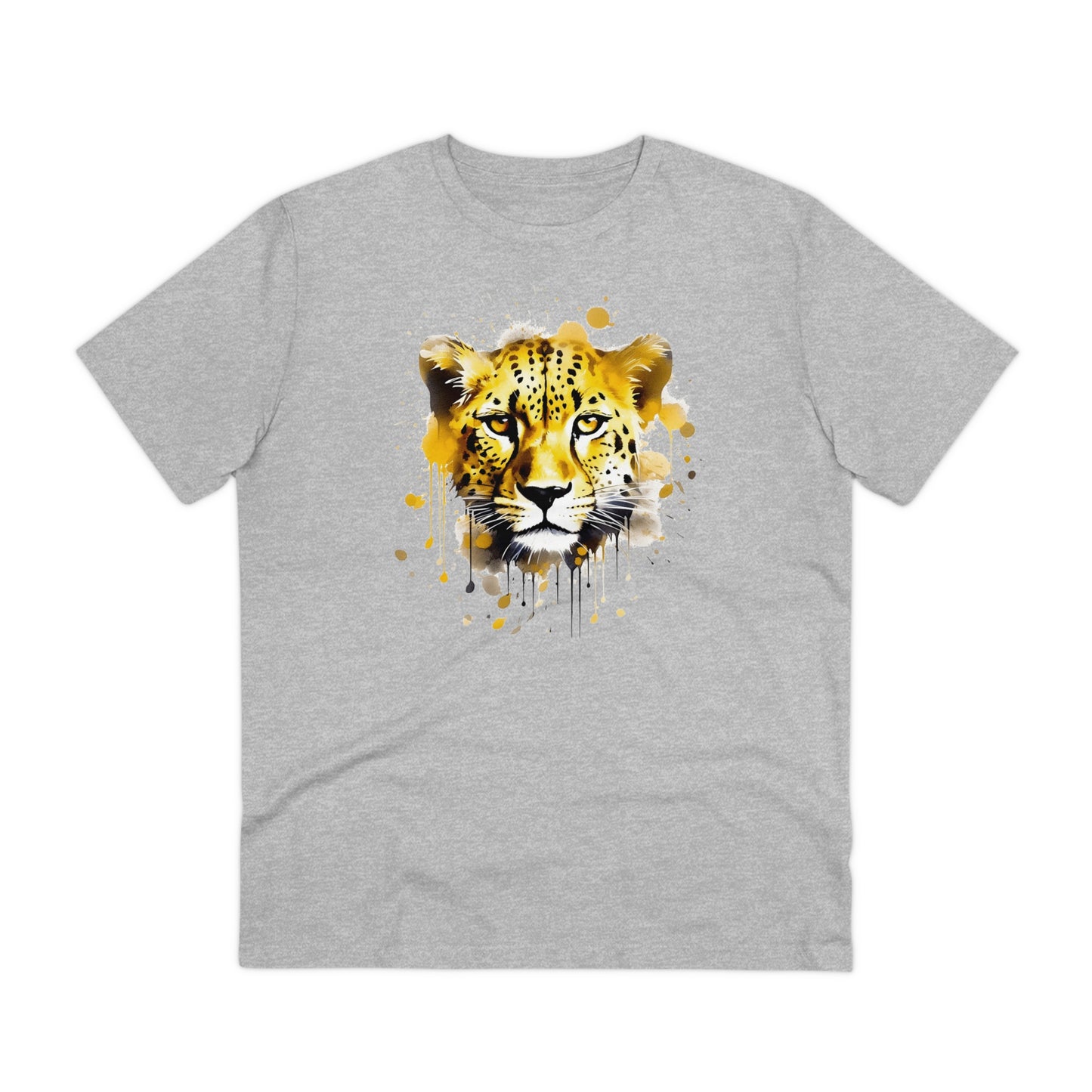 Cheetah T-Shirt in Watercolor Style - Unisex and Eco-Friendly - Embrace Wildlife with Style and Sustainability