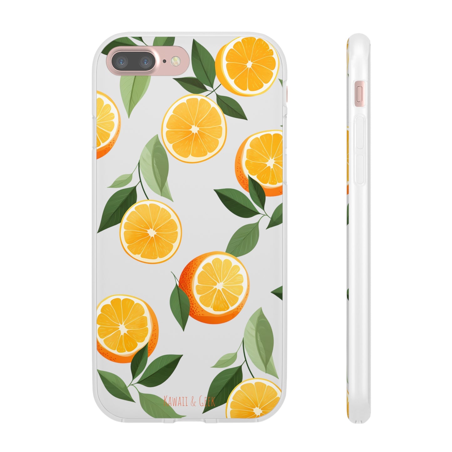 Zesty Orange Slices Transparent Flexi Phone Case