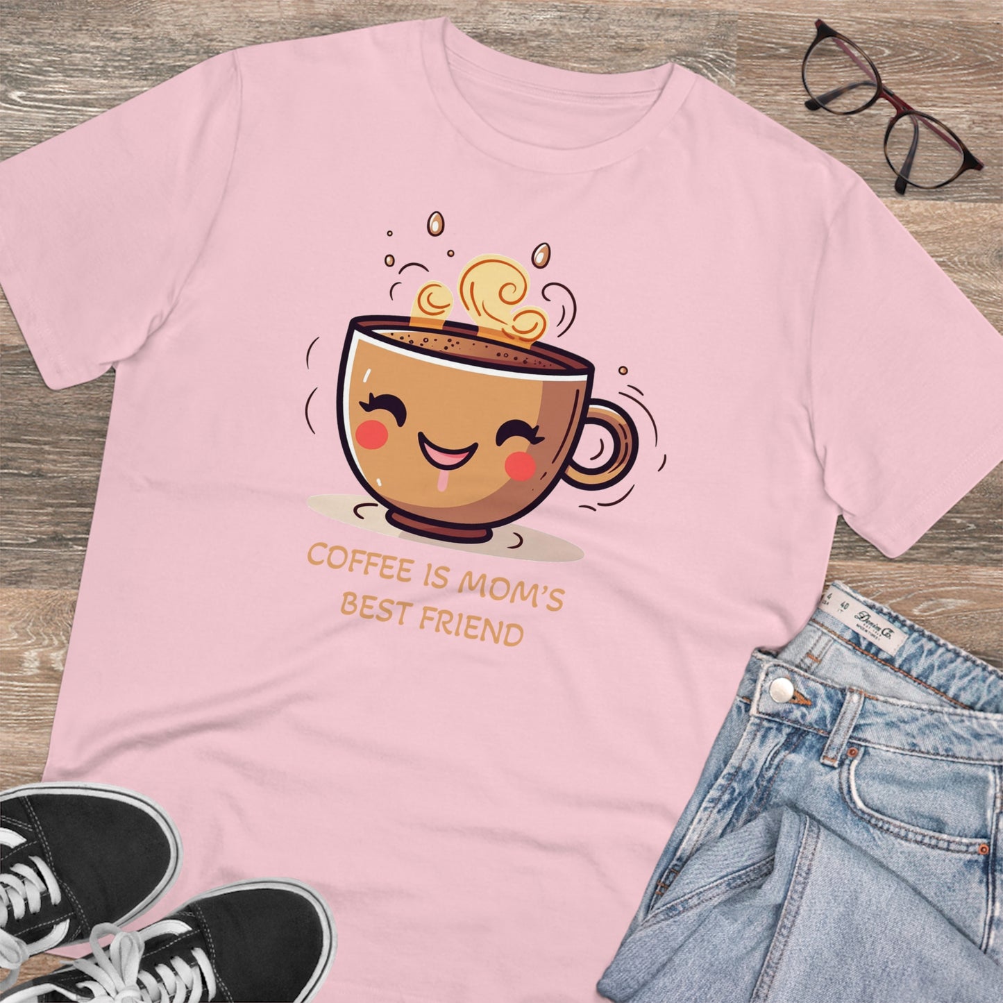 Coffee is Mom's Best Friend - Unisex Eco-Friendly T-Shirt - Celebrate Mother's day in Style and Sustainability