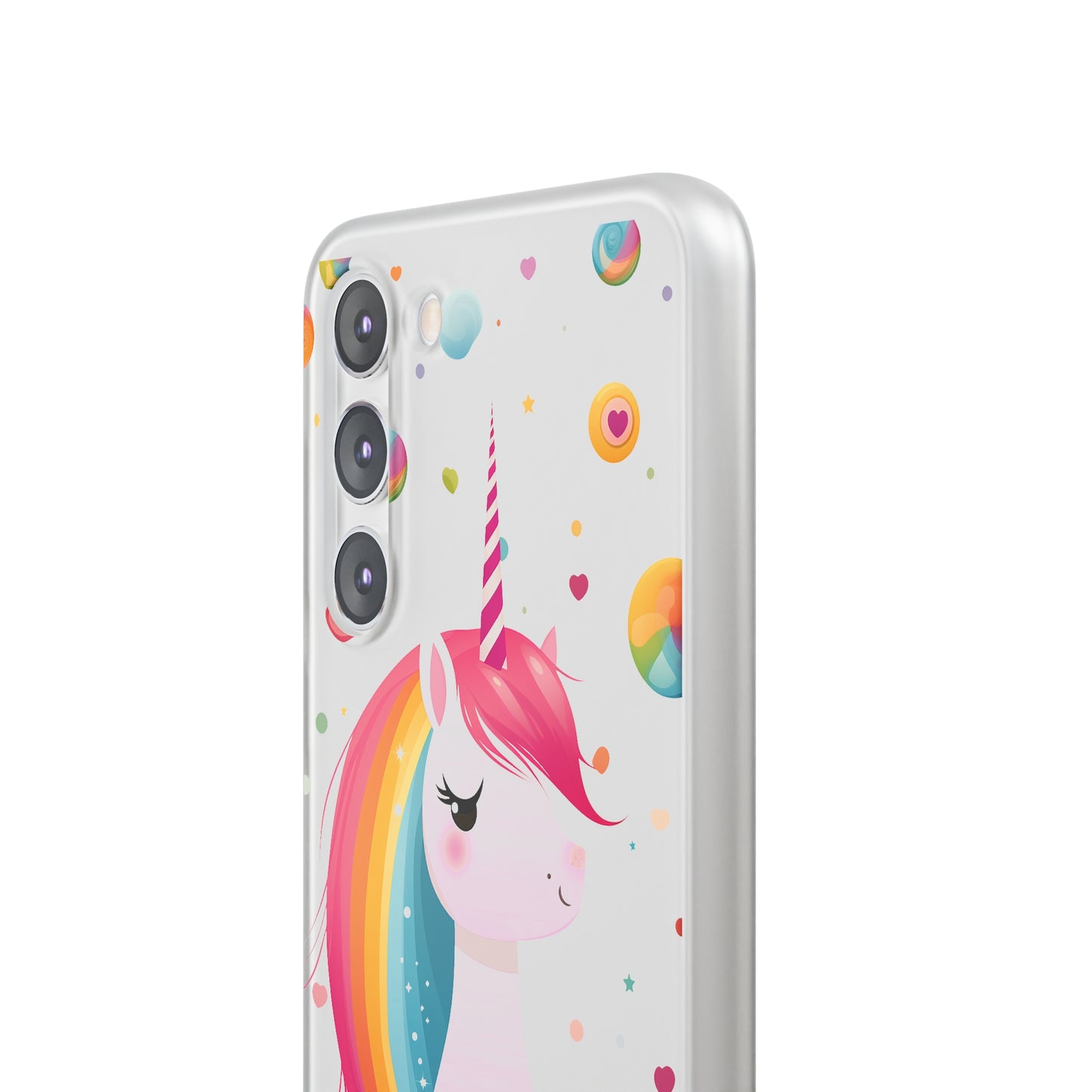 Kawaii Unicorn Flexi Transparent Phone Case