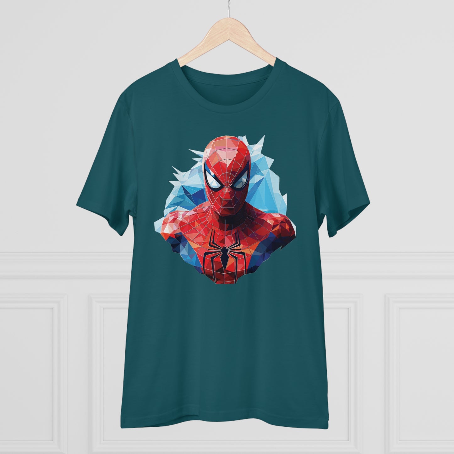 Spider-Man Polygonal Geometric T-Shirt - Swing into Stylish Adventure