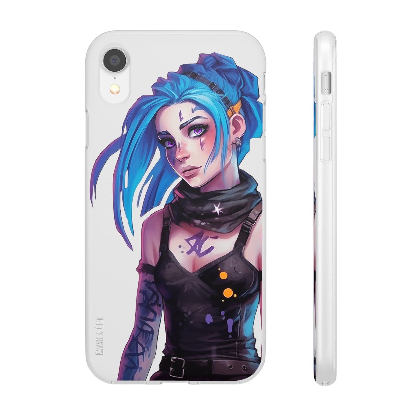 Jinx for Arcane / League of Legends Flexi Phone Case - Add Some Colorful and Gaming Style to Your Phone