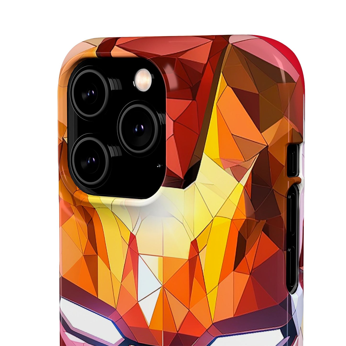 Phone Case - Iron Man helmet polygonal style