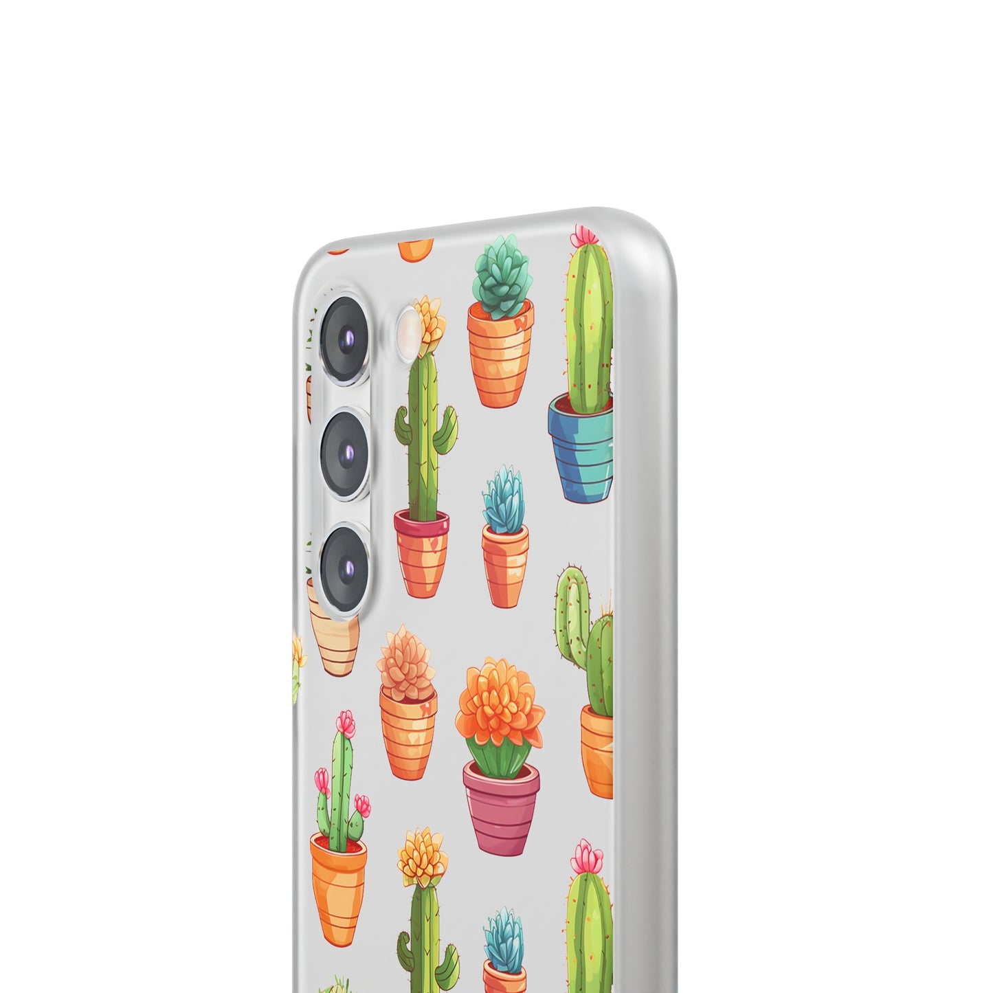 Charming Cactus Flexi and semi Transparent Phone Case