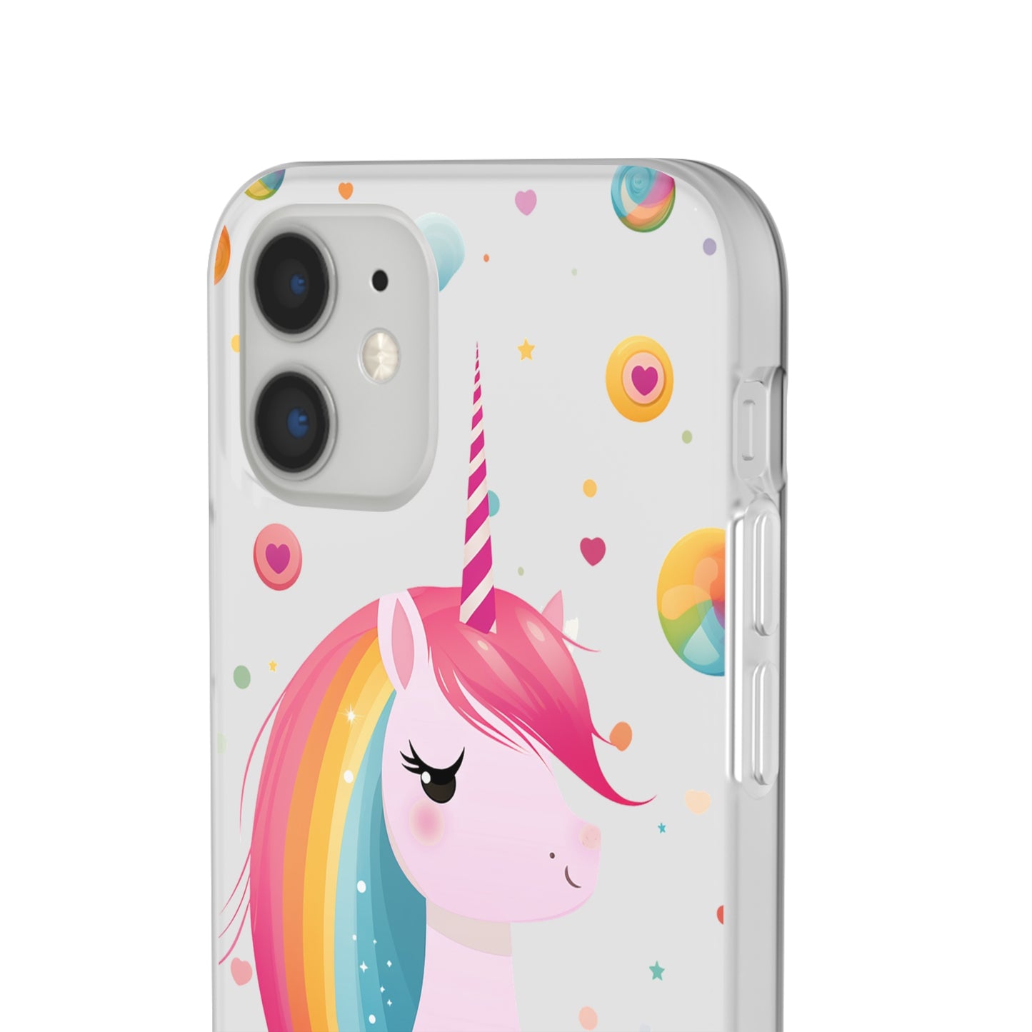 Kawaii Unicorn Flexi Transparent Phone Case