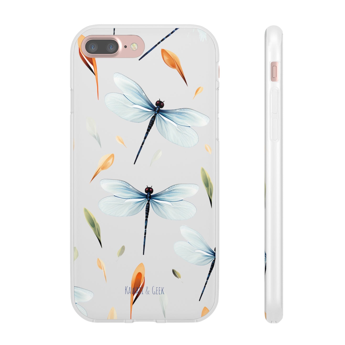 Dragonfly Dreams: Transparent Flexi Phone Case