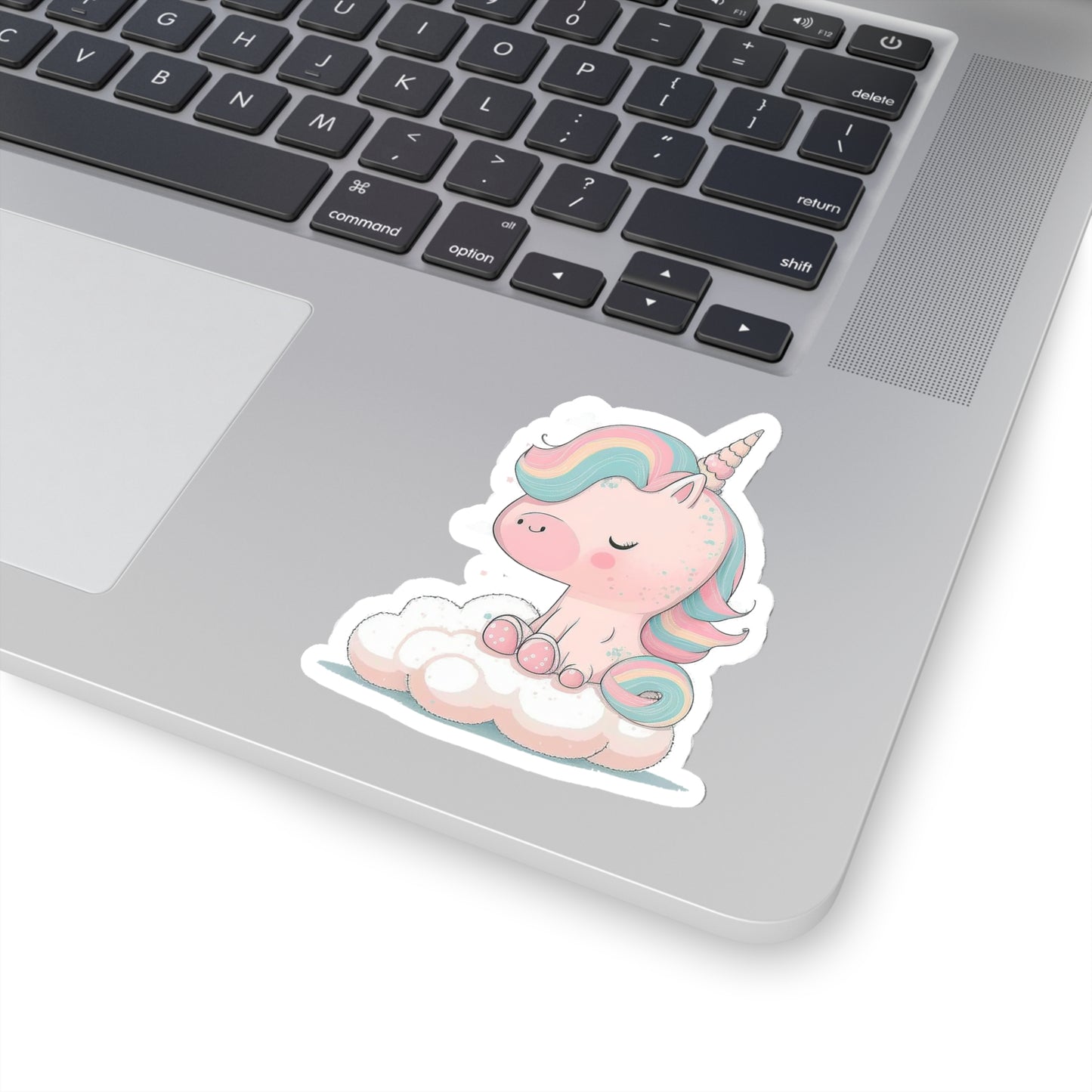 Cute Unicorn Sleeping Sticker - Add Some Whimsy and Fantasy to Your Tech