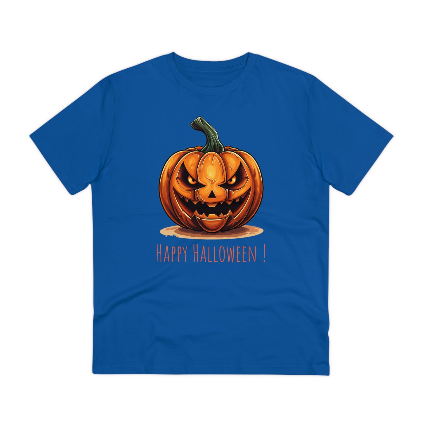 Happy Halloween Eco-Friendly Tee: Scary Pumpkin Design