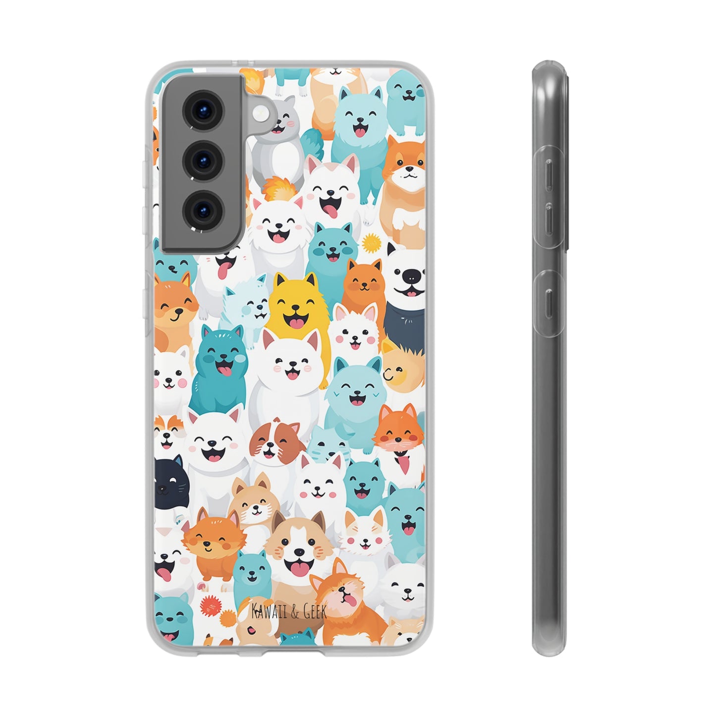 Cute Dogs Band Flexi Phone Case