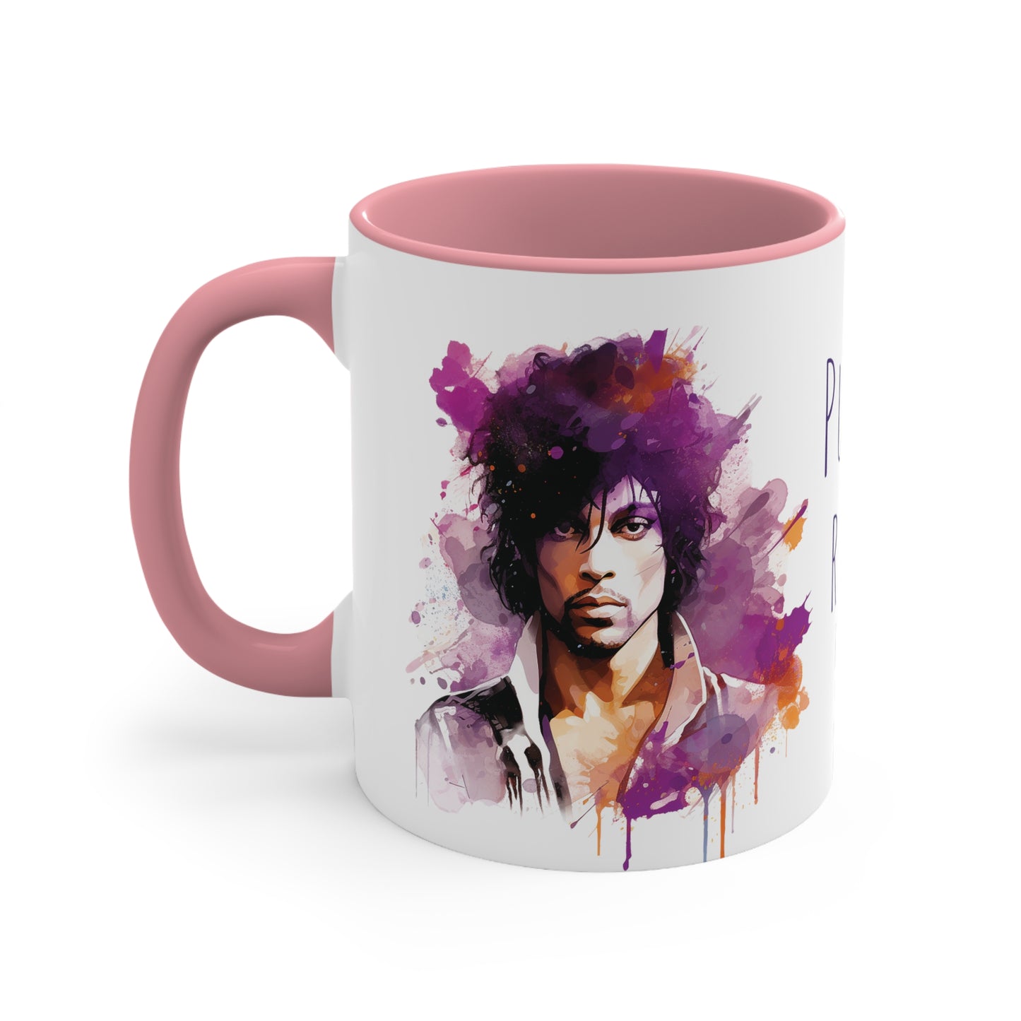 Prince Purple Rain Mug Watercolor Style - Musical Majesty in Every Sip