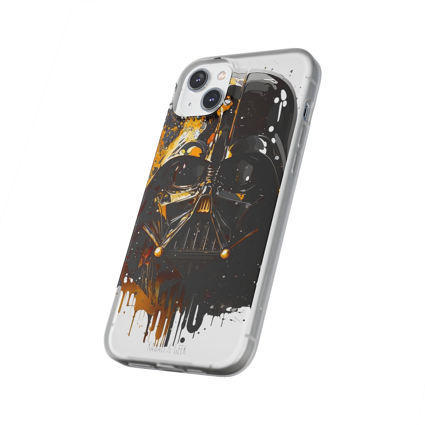 Darth Vader Gold and Black flexi phone Case - Protect Your Phone with Galactic and Artistic Style