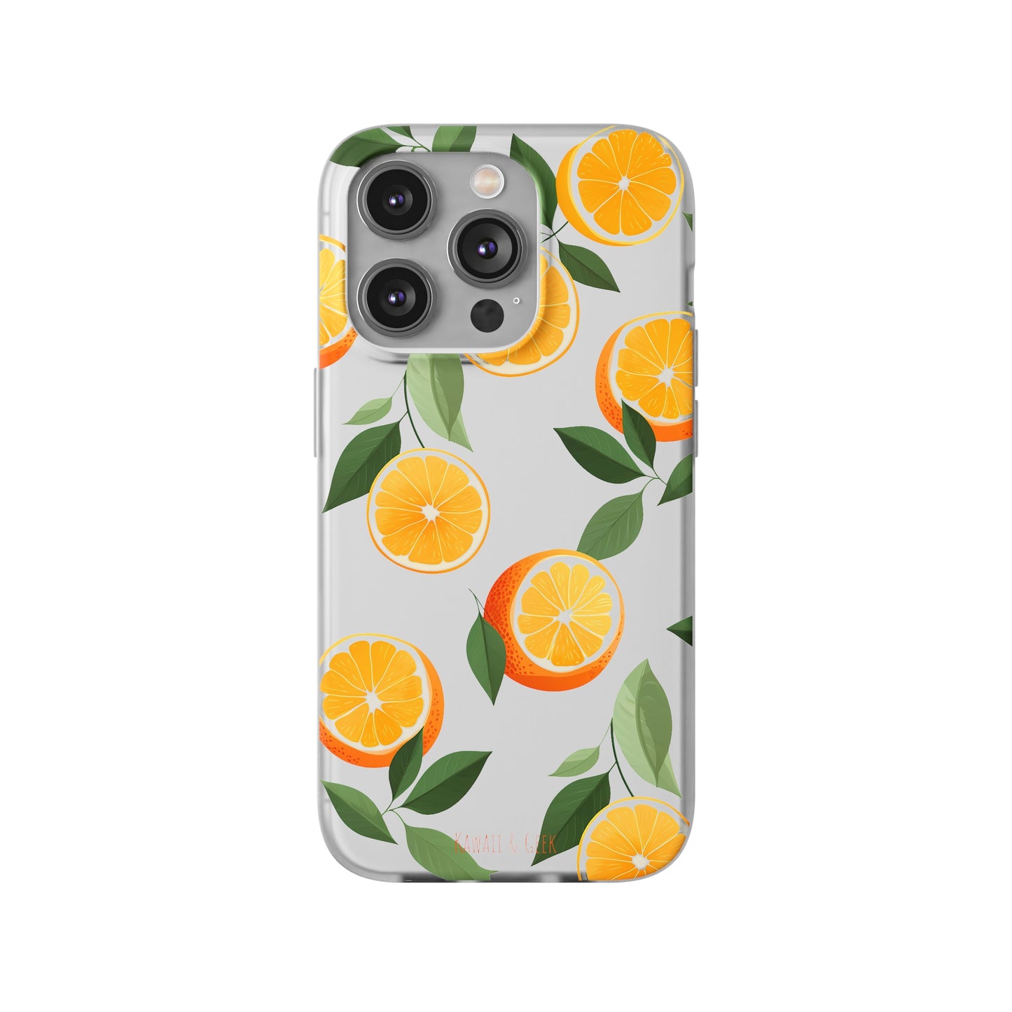 Zesty Orange Slices Transparent Flexi Phone Case