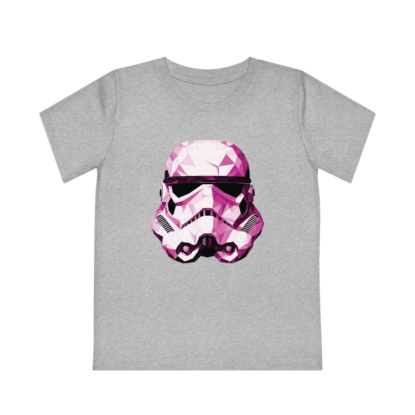 Pink Stormtrooper Polygonal Kids T-Shirt - Embrace Galactic Cuteness - Star Wars