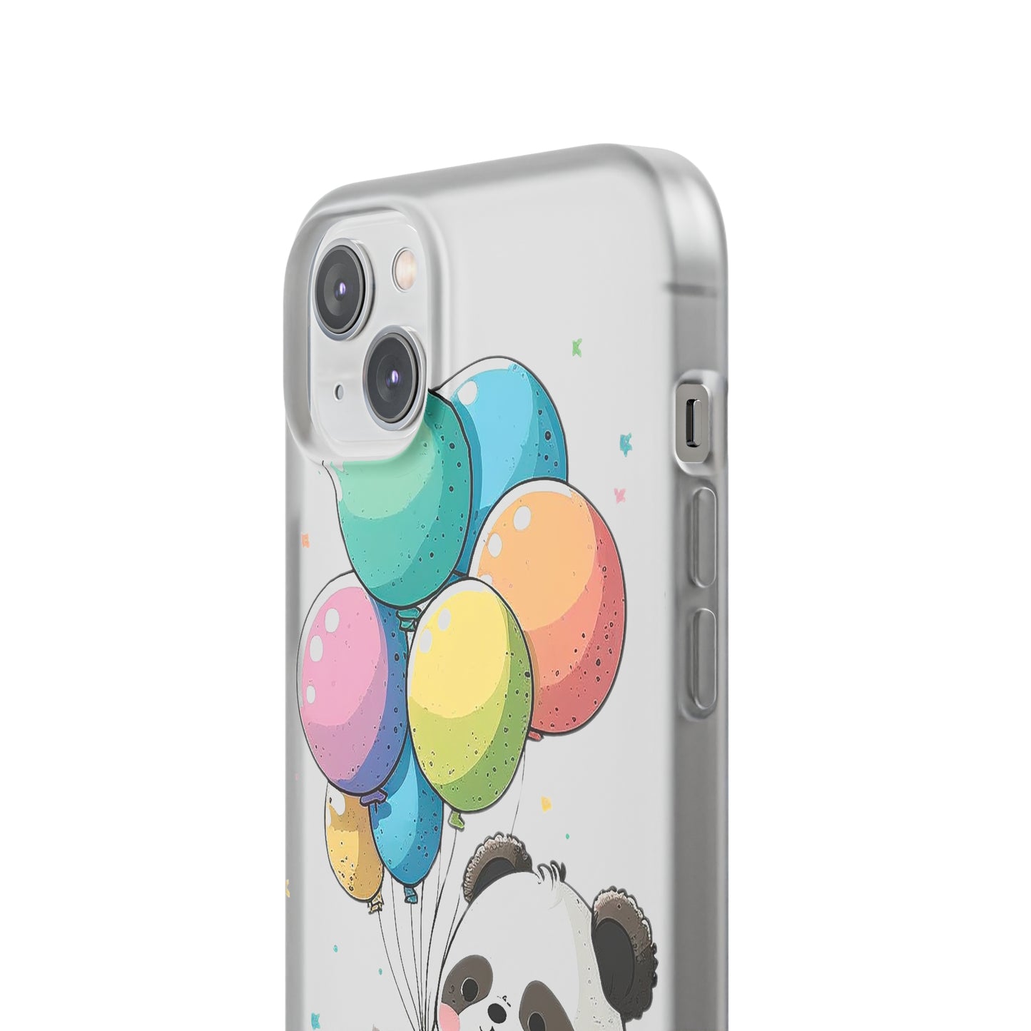 Cute Panda with Balloons flexi Smartphone Case - Add Some Adorable and Protective Style to Your Device