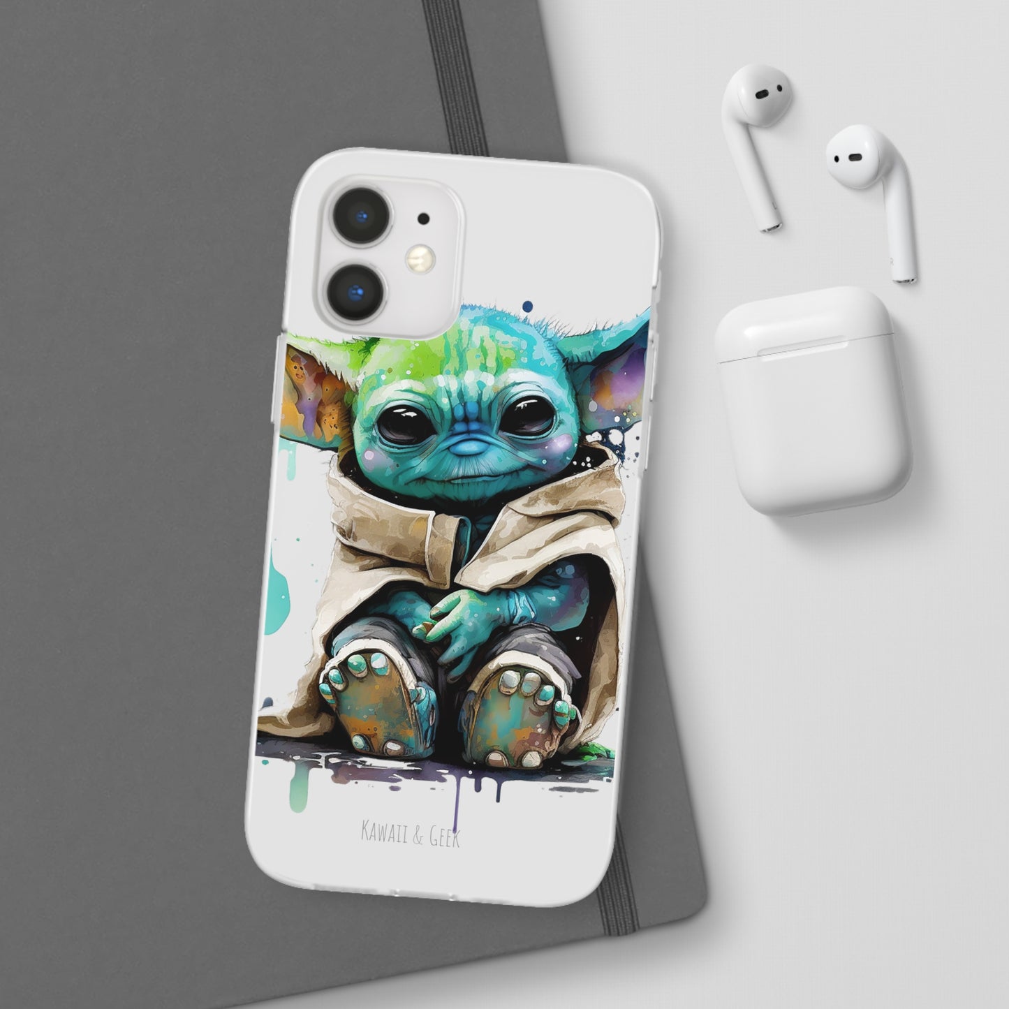 Baby Yoda Grogu flexi Phone Case - Add Some Adorable and Artistic Style to Your Smartphone - The Mandalorian - Star Wars