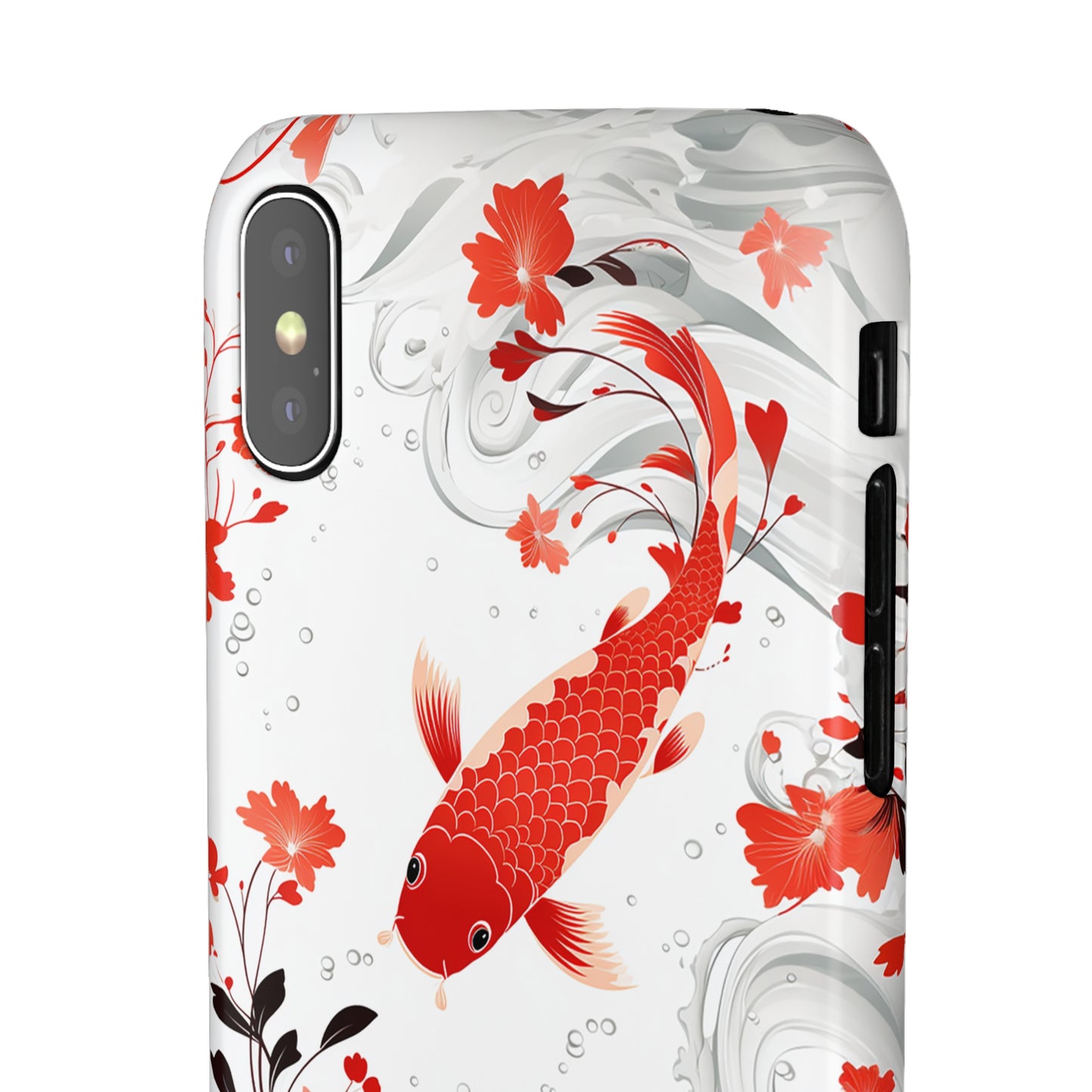 Elegant Koi: Premium Japanese Fish Phone Case