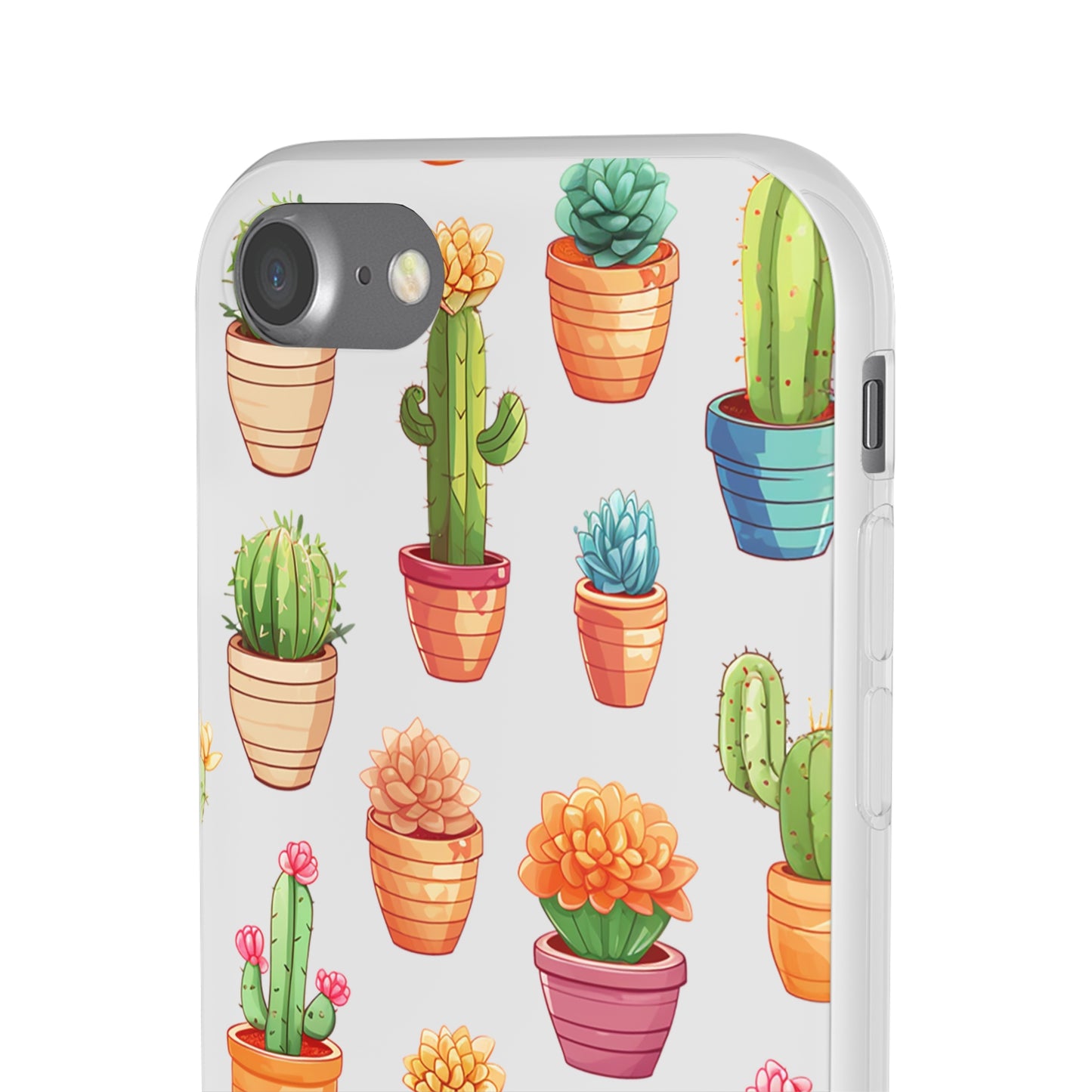 Charming Cactus Flexi and semi Transparent Phone Case