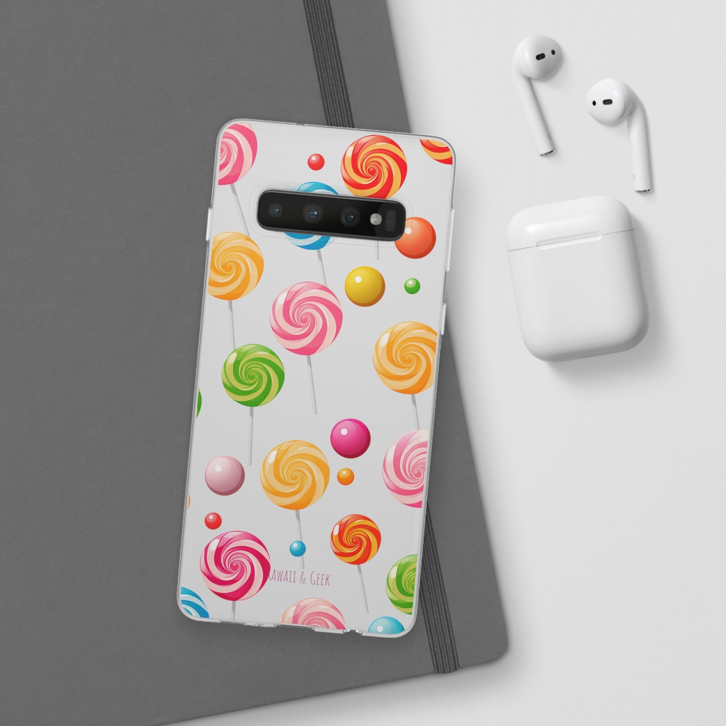 Vibrant Lollypop Array - Flexi Transparent Phone Case