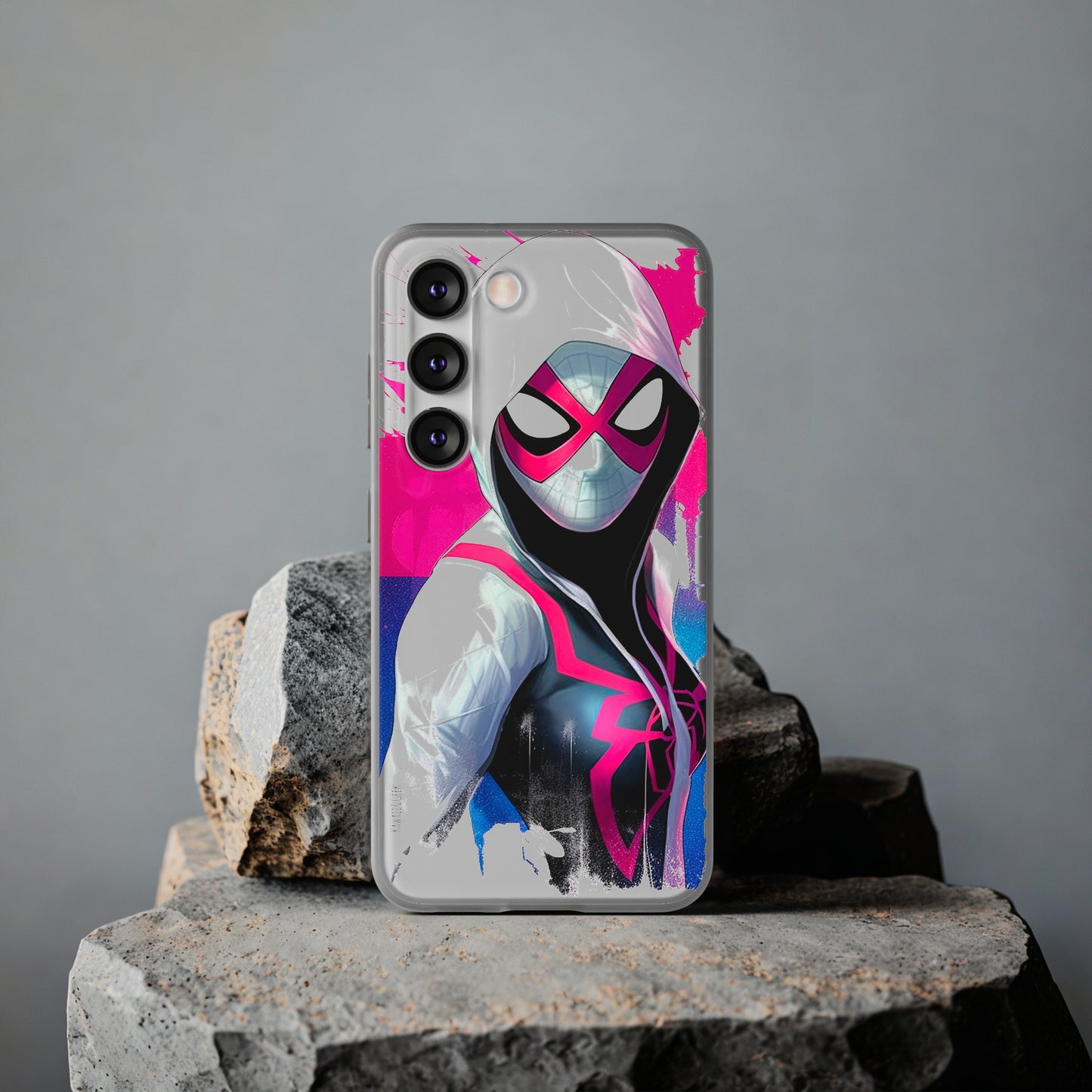 Spider Gwen in Flexi Phone Case - Add Some Colorful and Heroic Style to Your Phone