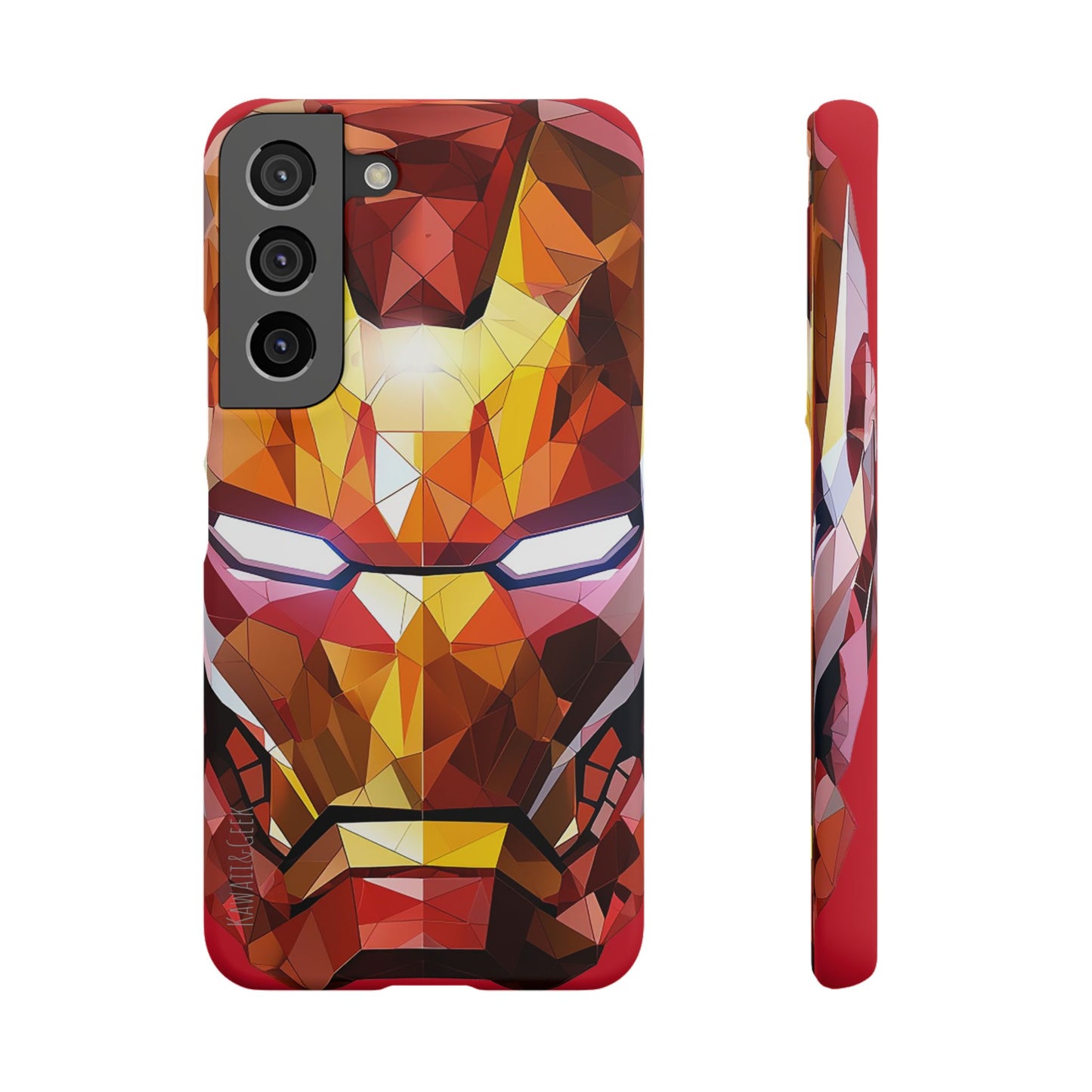 Phone Case - Iron Man helmet polygonal style