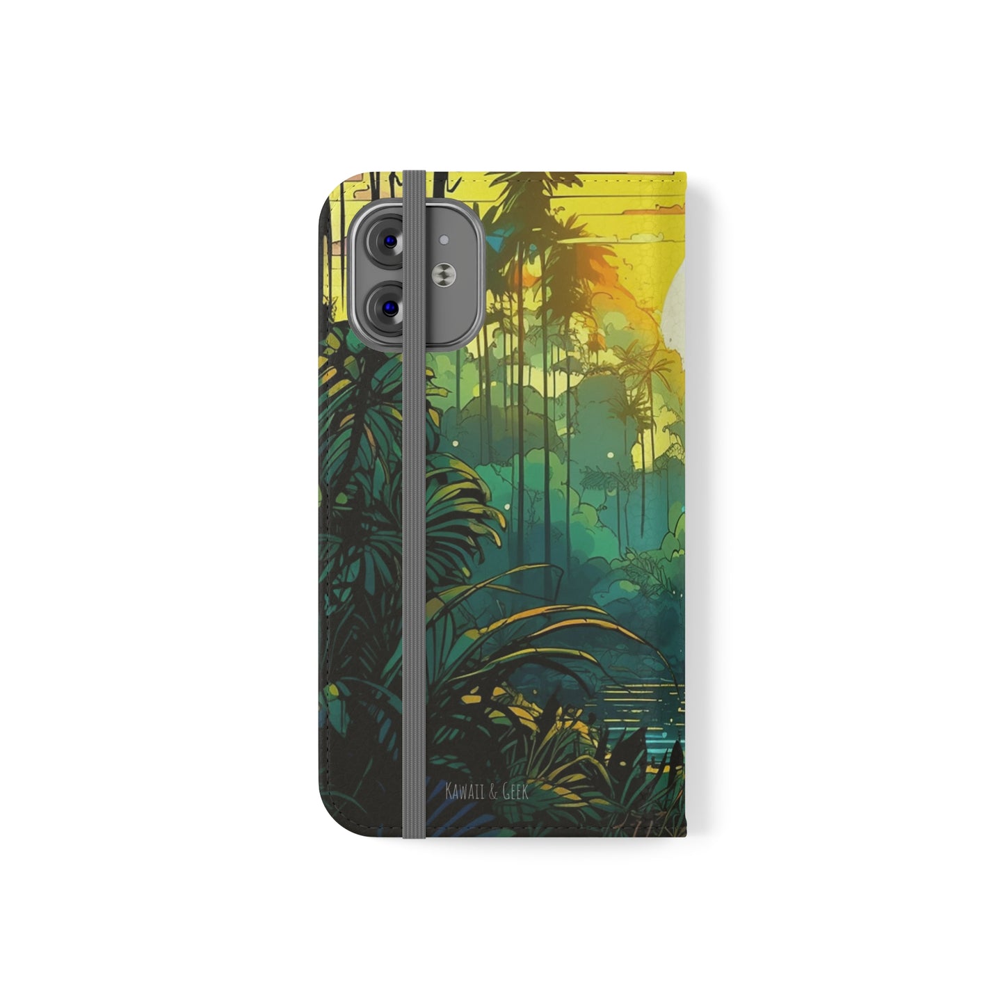 Rainforest at Sunset Flip Phone Case - Capture the Serenity of Nature on Your Device