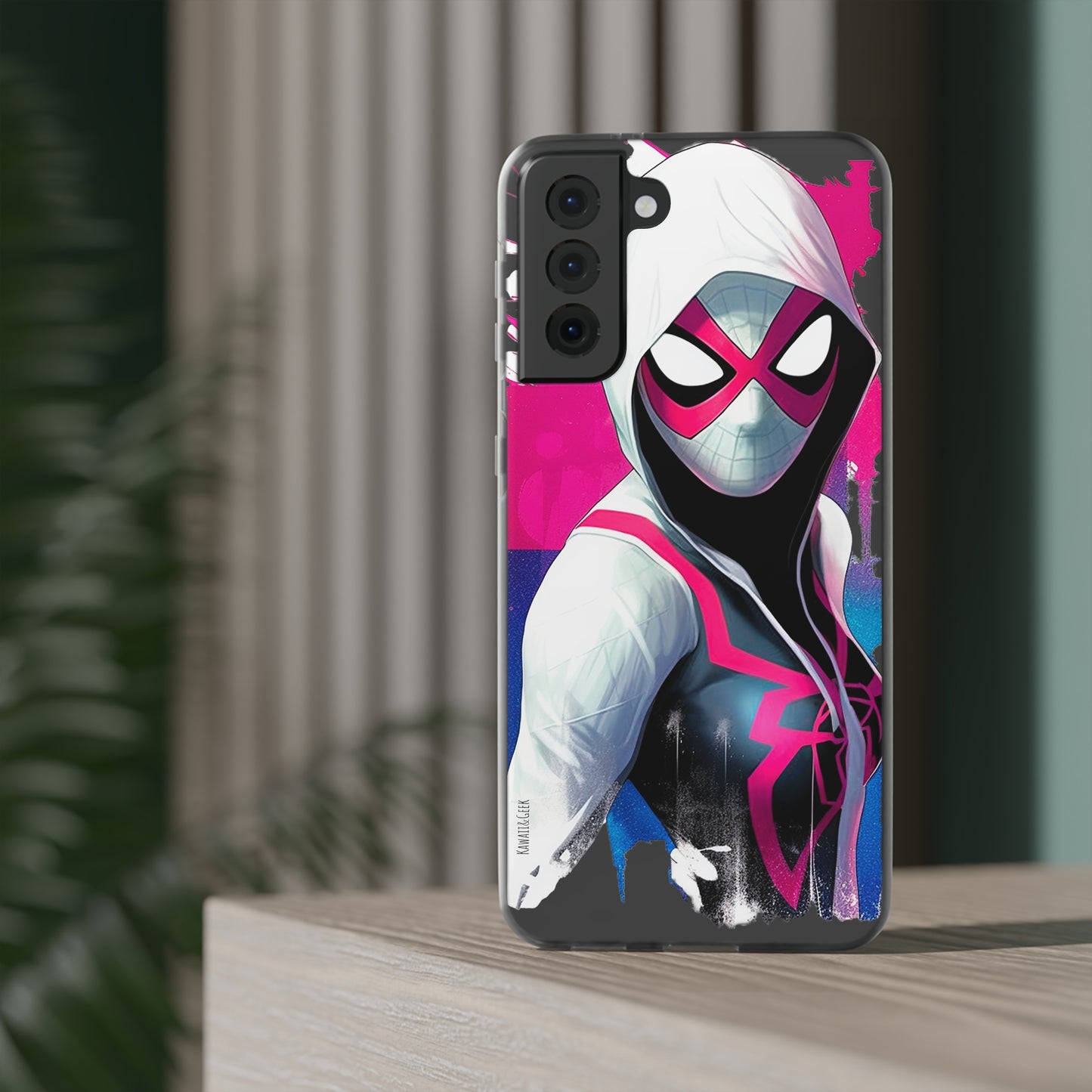 Spider Gwen in Flexi Phone Case - Add Some Colorful and Heroic Style to Your Phone