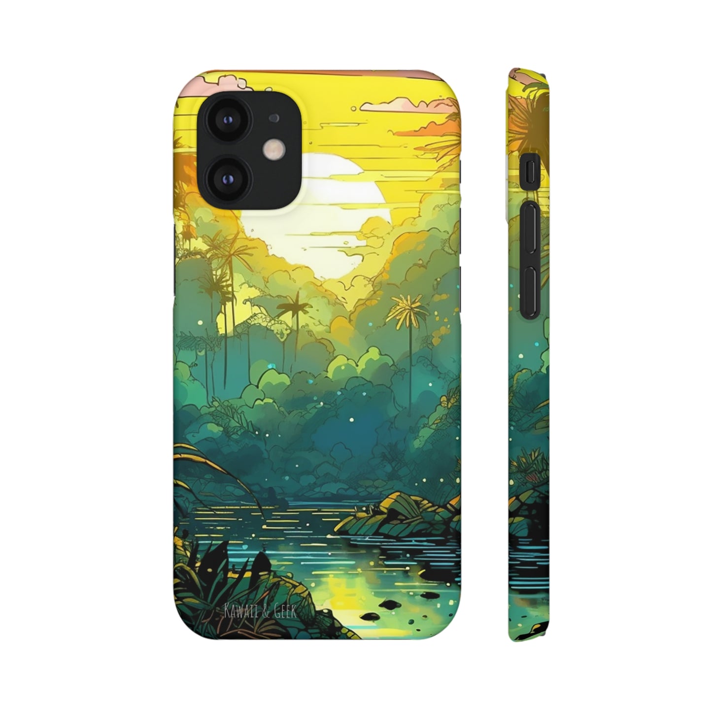 Rainforest at Sunset Phone Case - Capture the Serenity of Nature on Your Device