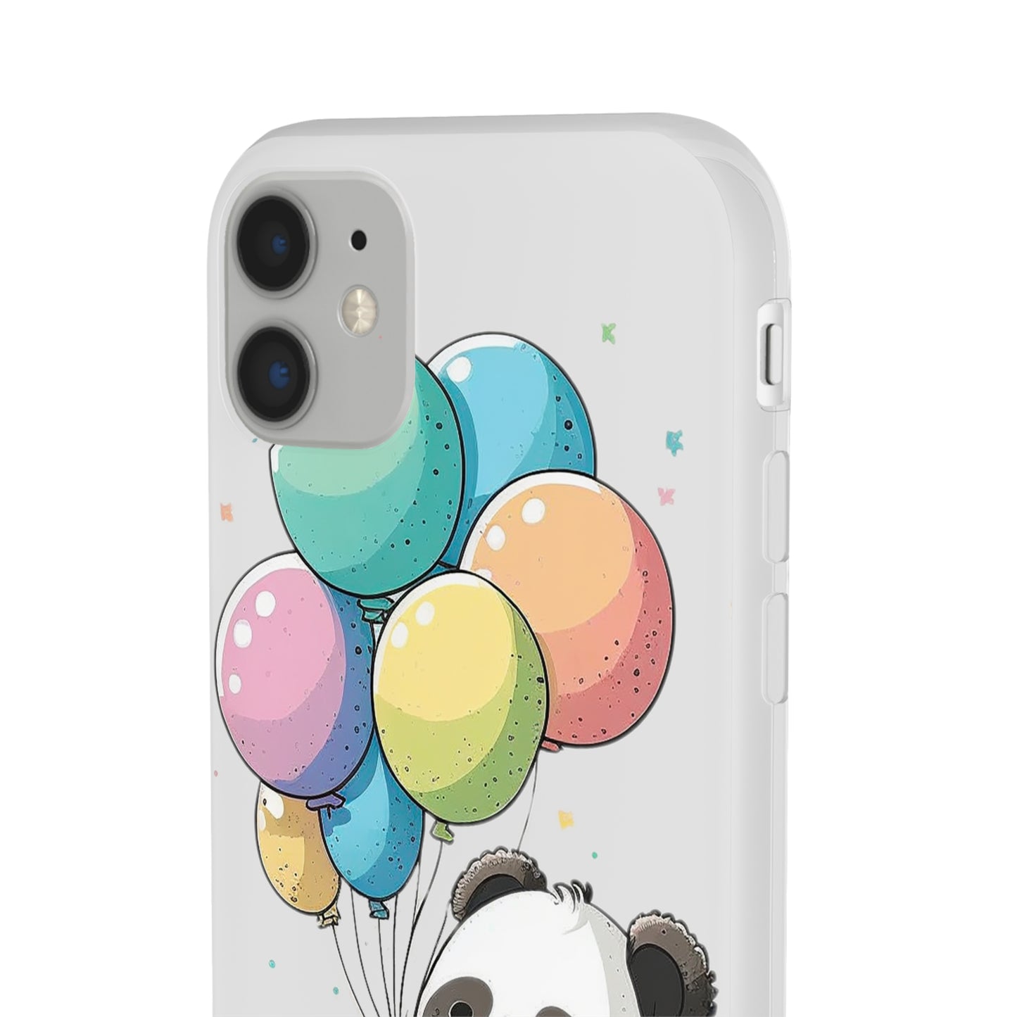 Cute Panda with Balloons flexi Smartphone Case - Add Some Adorable and Protective Style to Your Device