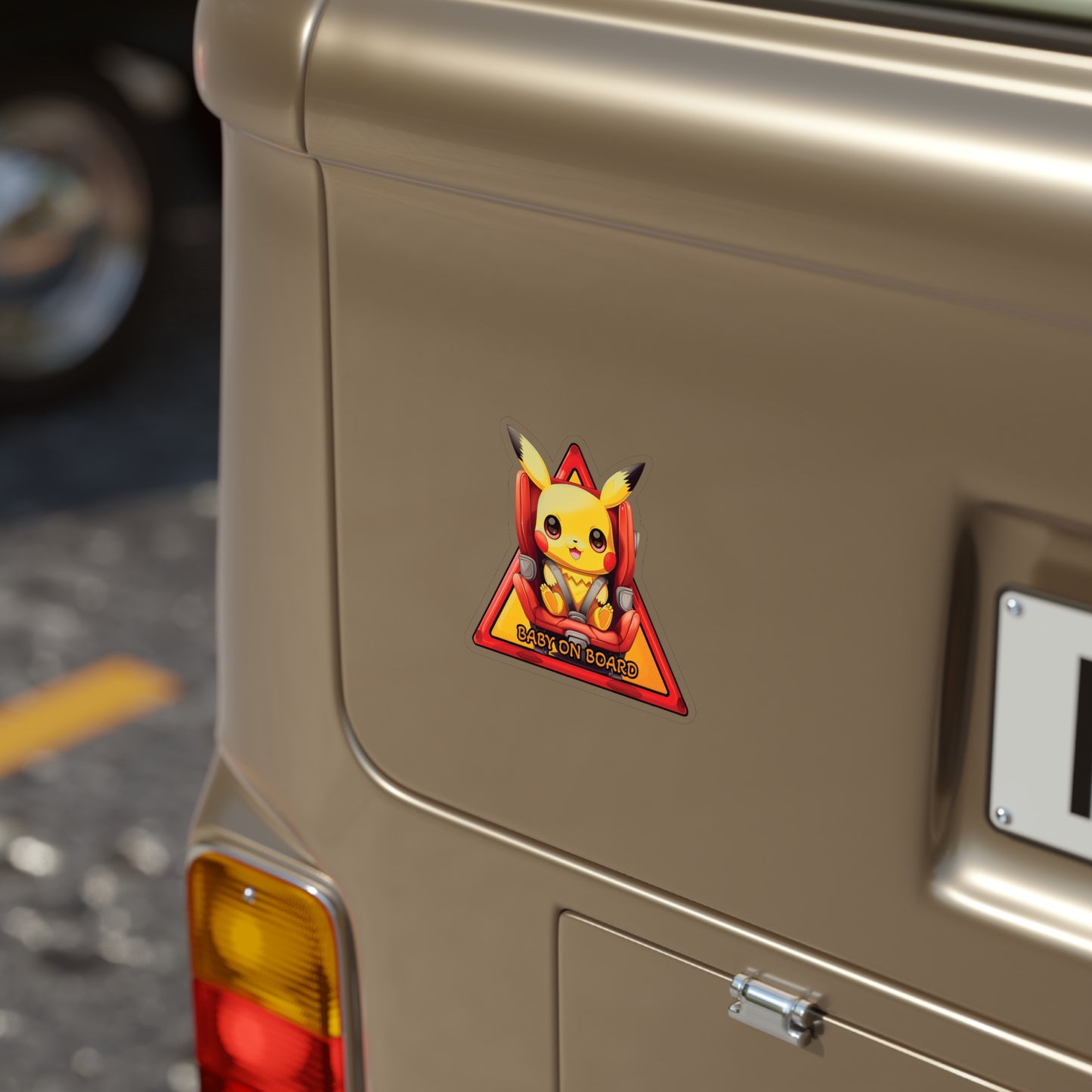 Baby on Board Car Sticker - Pikachu - Electrically Adorable