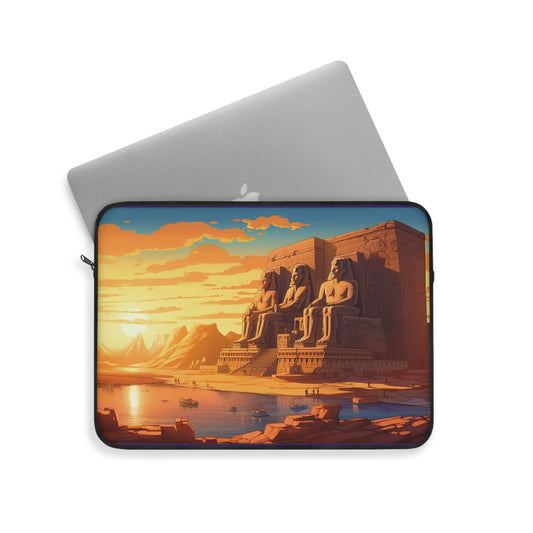 Egyptian Abu Simbel Temple Laptop Sleeve - Stylish Protection for 13 and 15-inch Devices