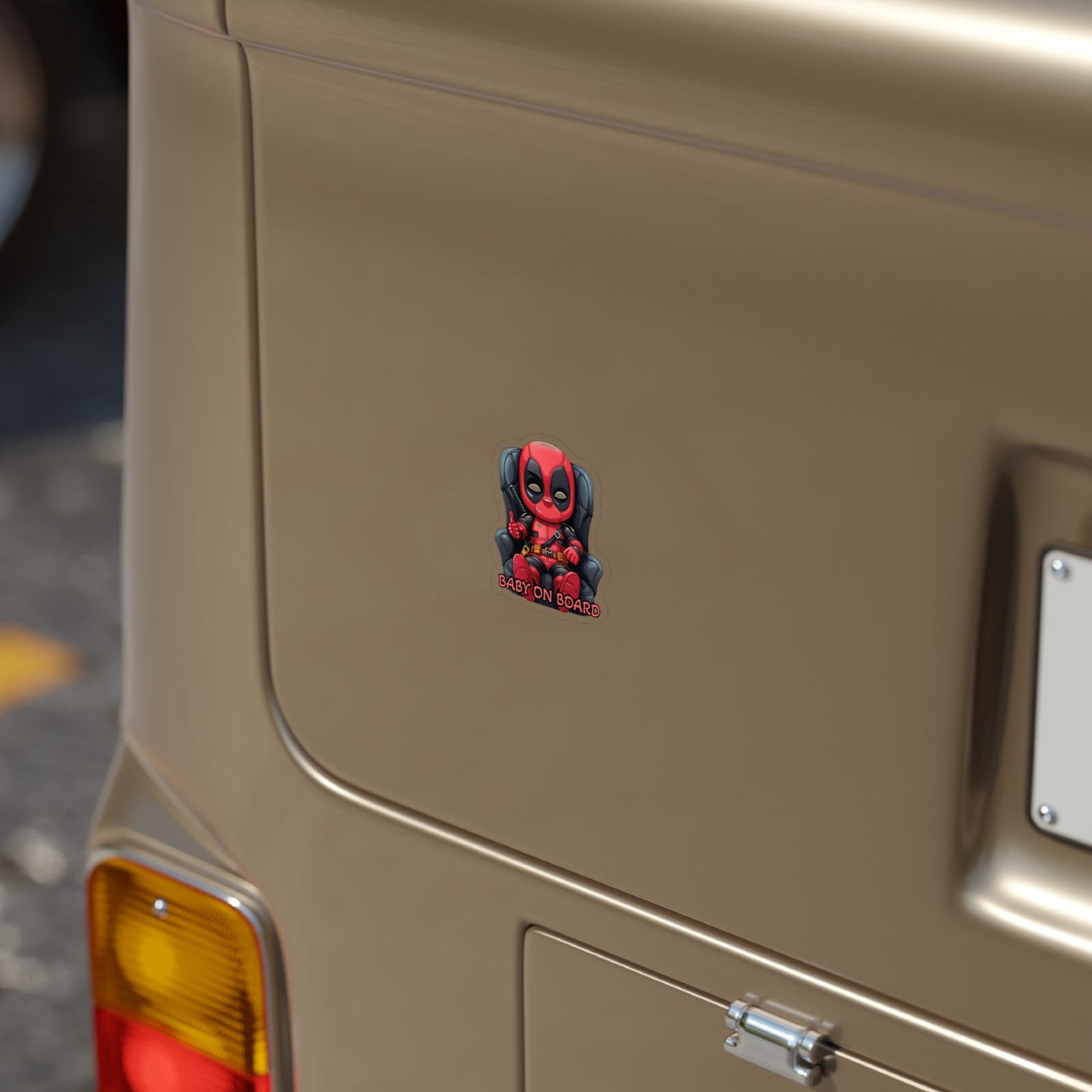 Baby on Board Car Sticker - Deadpool - Merc with a Cute Factor