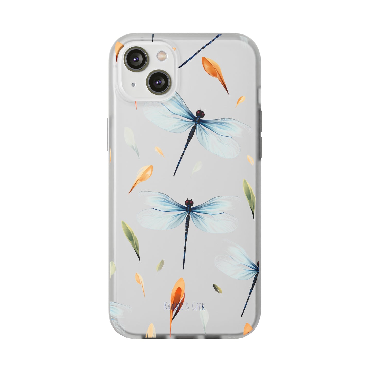 Dragonfly Dreams: Transparent Flexi Phone Case