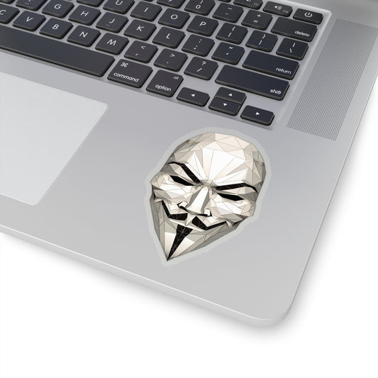 V for Vendetta Mask Sticker - Embrace Freedom's Masked Avenger