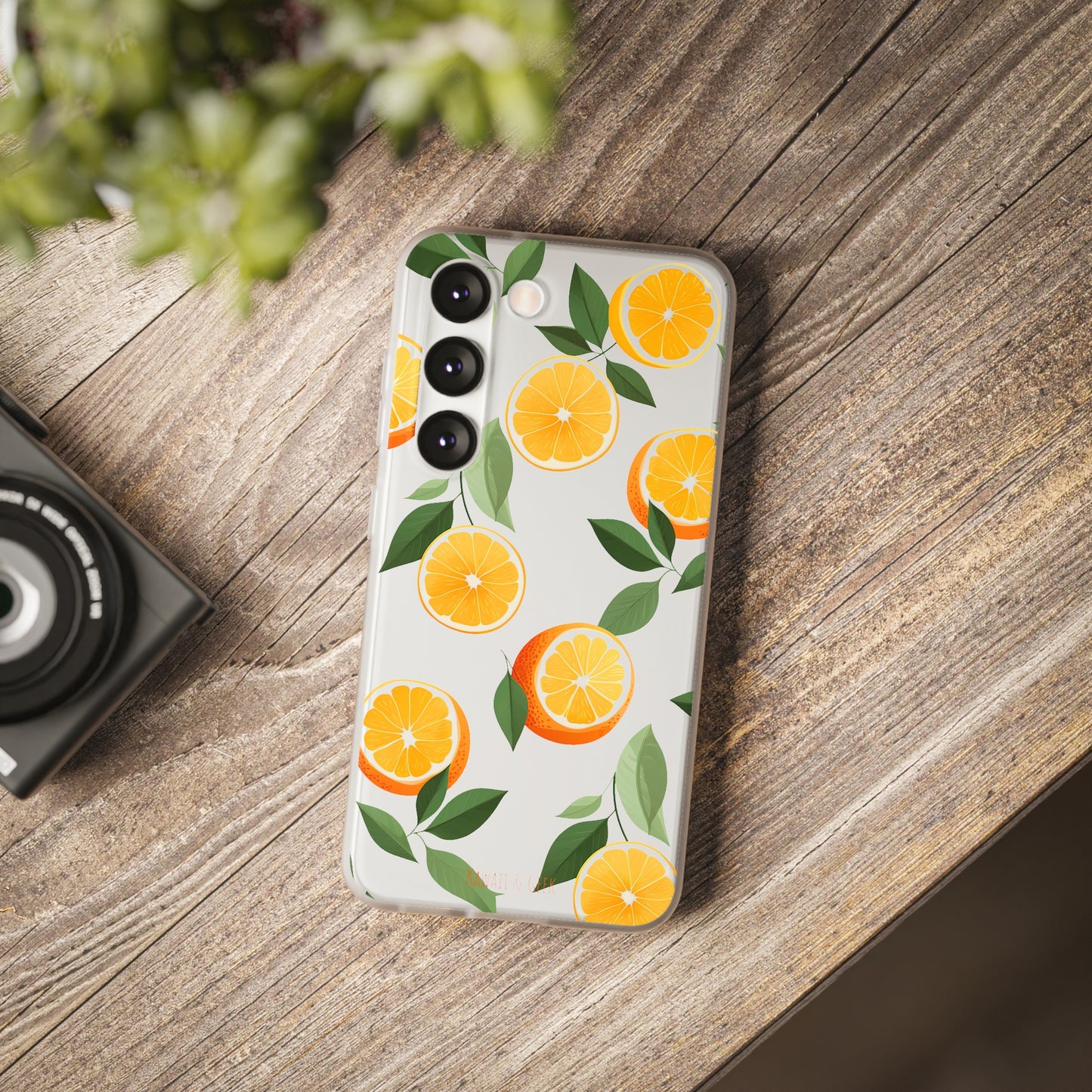 Zesty Orange Slices Transparent Flexi Phone Case