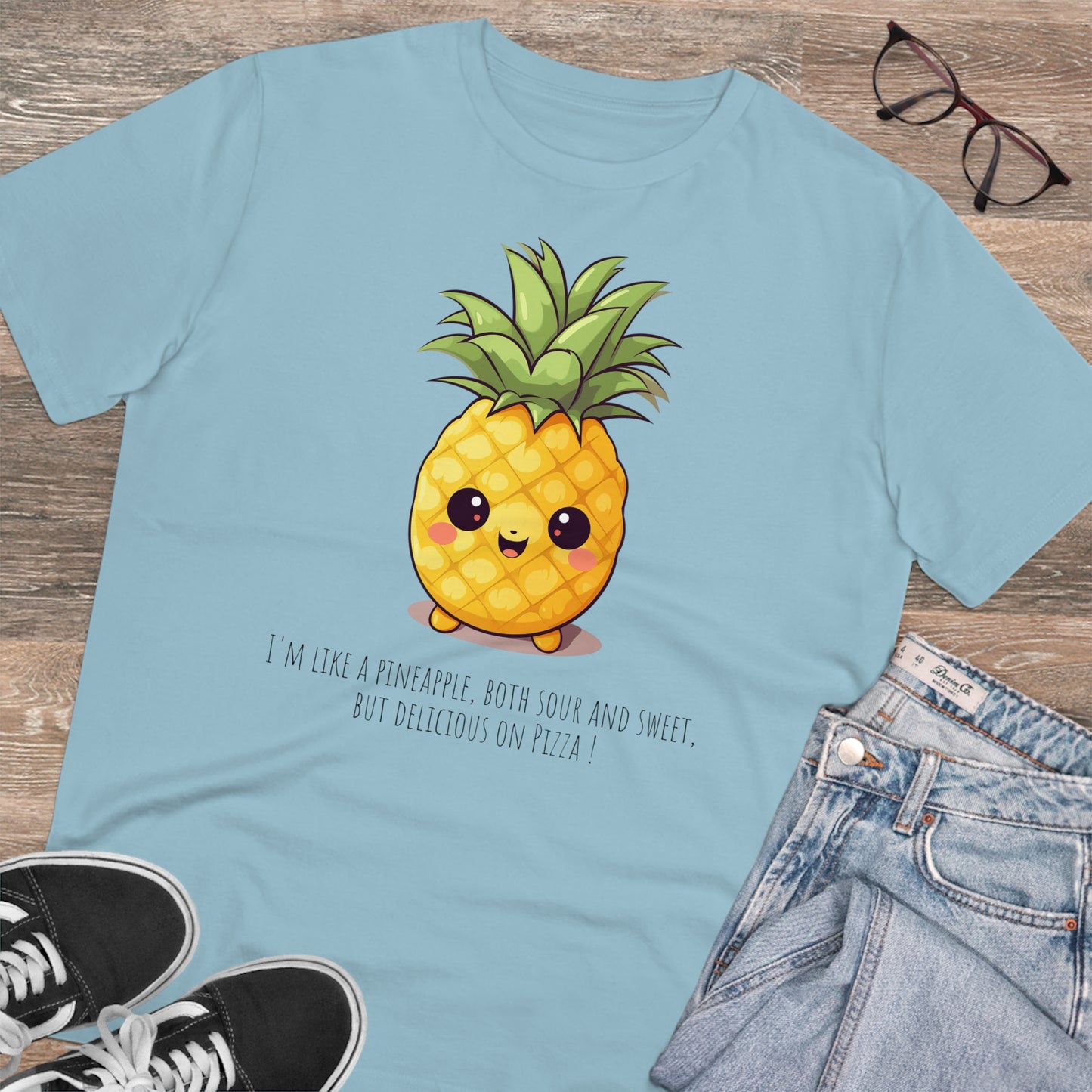 Eco-Friendly Pineapple T-Shirt with a Sweet & Sassy Slogan