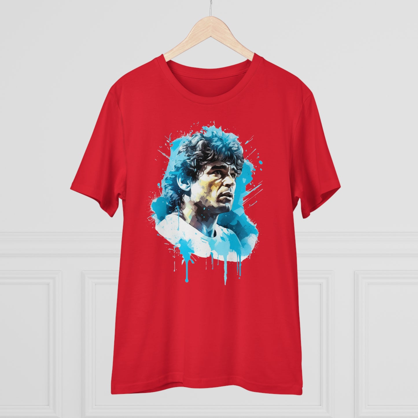 Diego Maradona Eco-Friendly T-shirt : Ethereal Watercolor