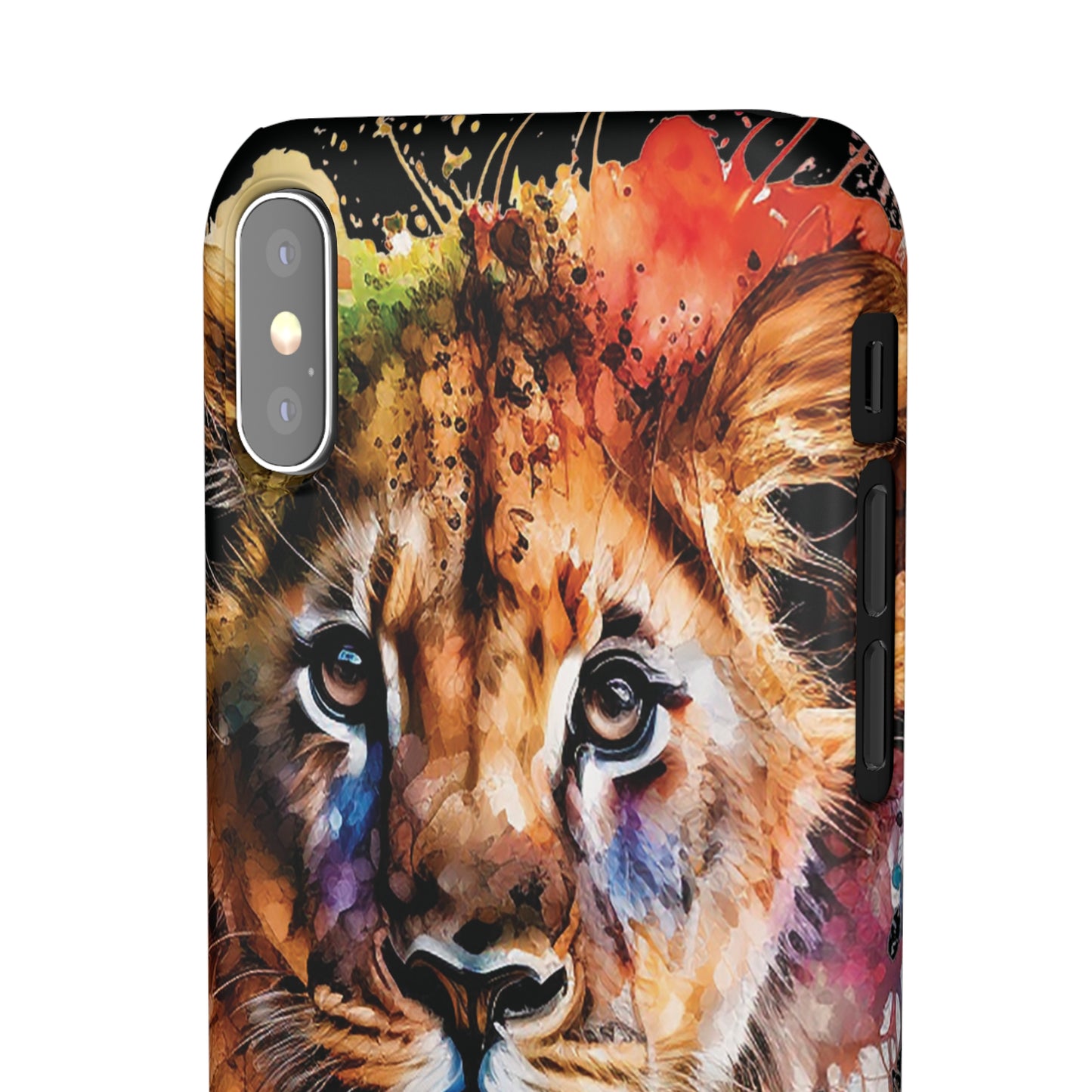 Watercolor Lion Cub Premium Phone Case