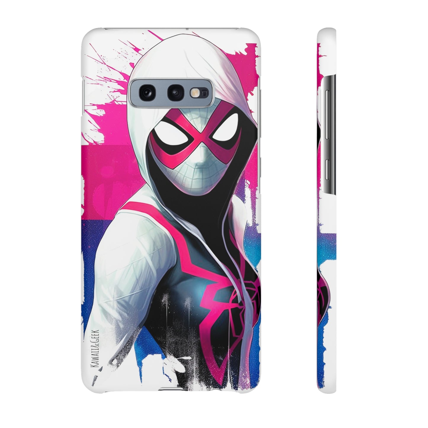 Spider Gwen in Watercolor Style Phone Case - Add Some Colorful and Heroic Style to Your Phone