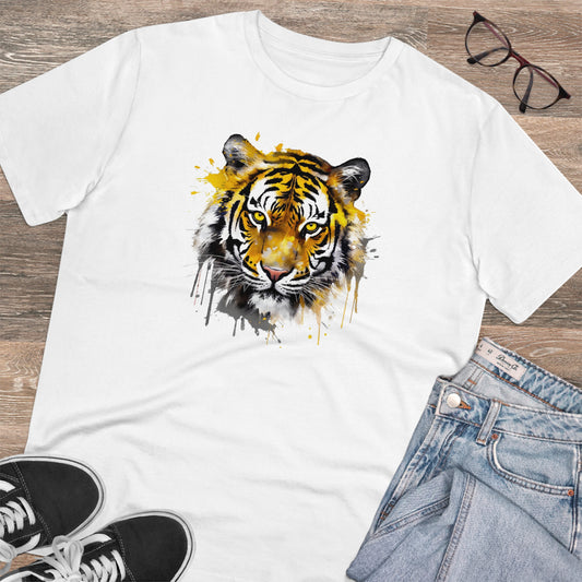 Tiger T-Shirt in Watercolor Style - Unisex and Eco-Friendly - Embrace the Wild and Sustainable Fashion